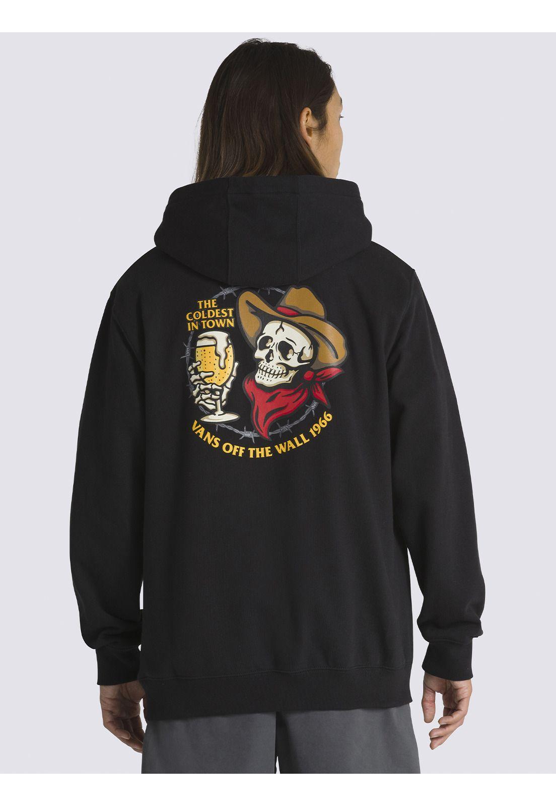 Polerón The Coolest In Town Negro Hombre-0