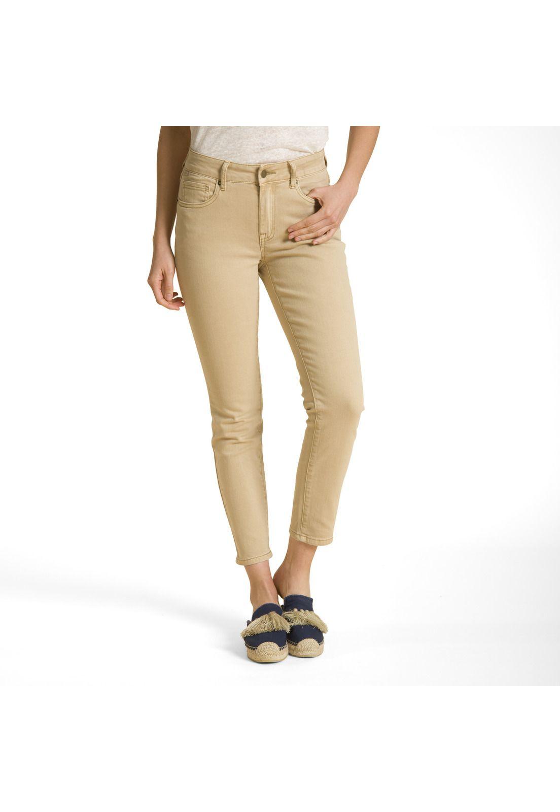 Pantalon Pitillo Mostaza-0