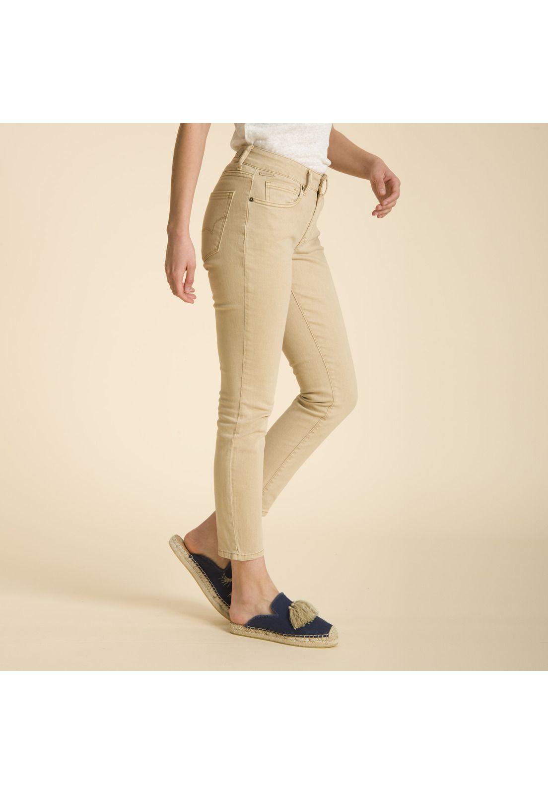 Pantalon Pitillo Mostaza-1