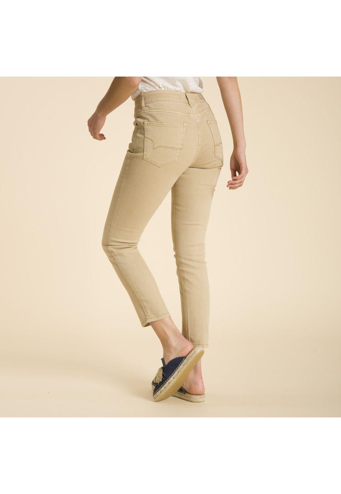 Pantalon Pitillo Mostaza-2