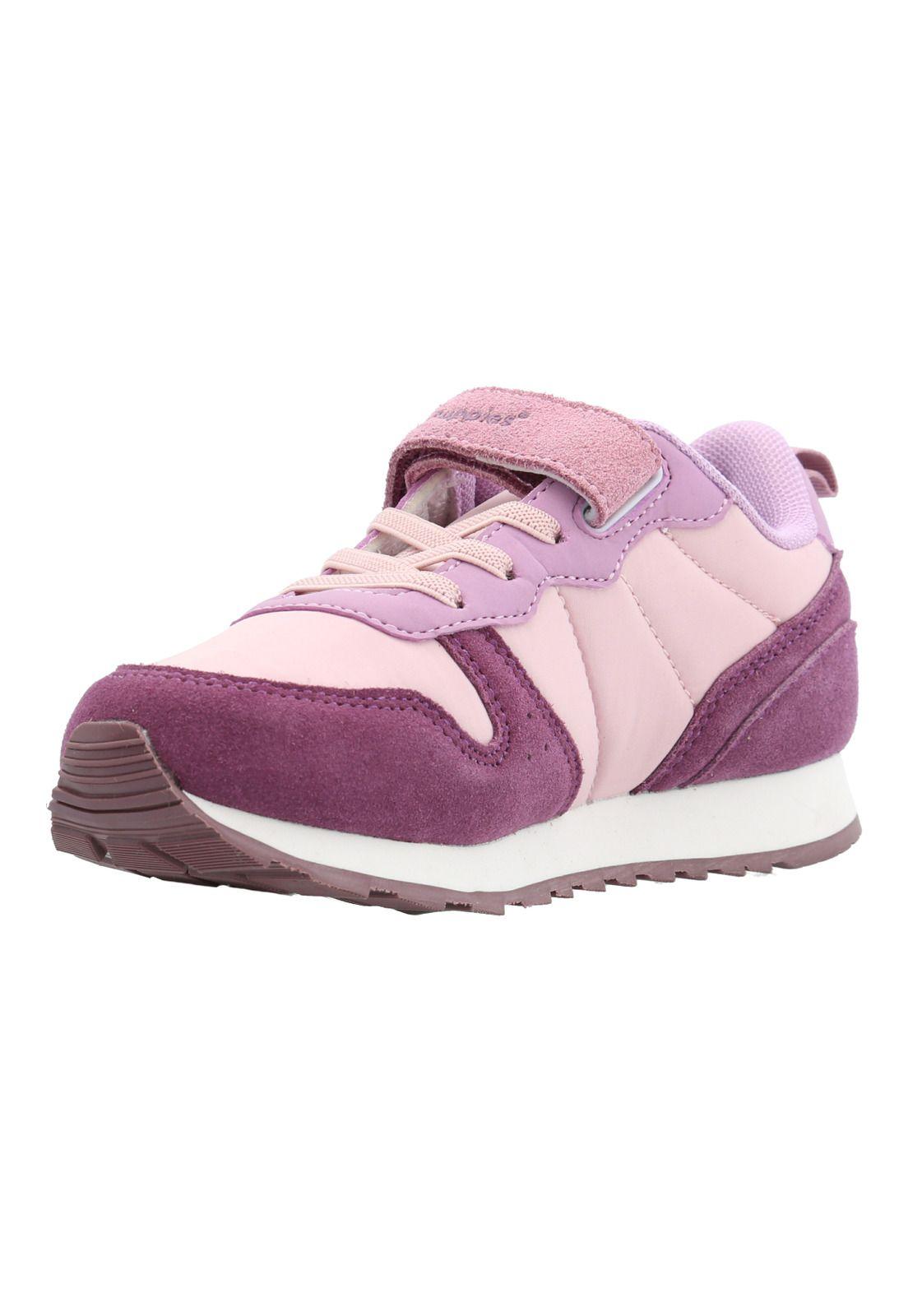 Zapatilla Cuero Janet-K-Vl Niña Rosado-3