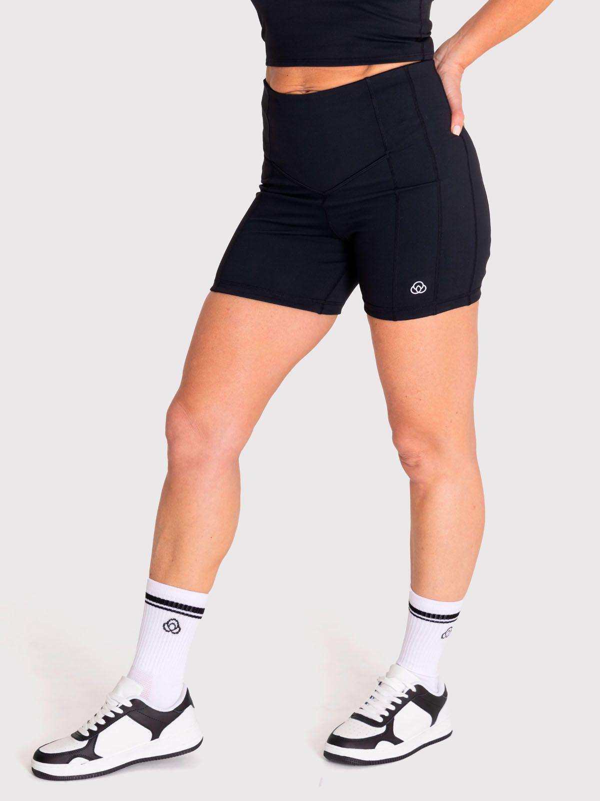 Calza Corta Mujer Kaira Negra-2