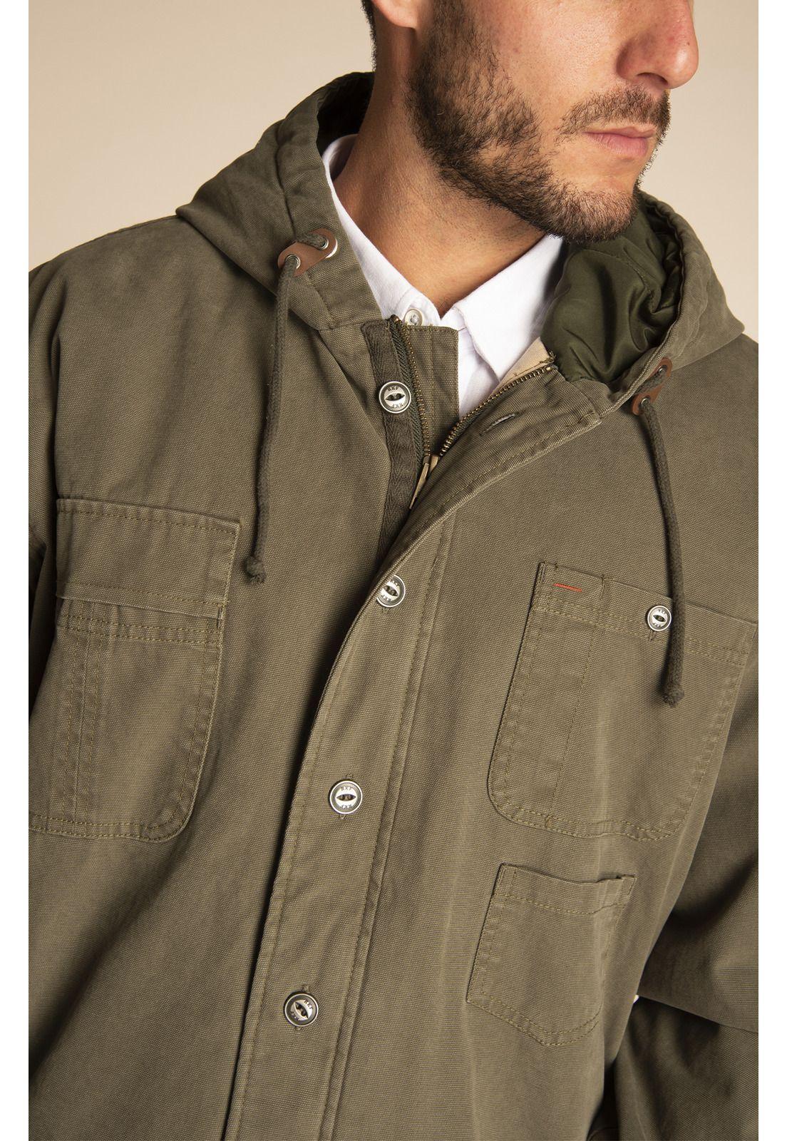 Chaqueta Algodón Orgánico Hombre Praga Café-3