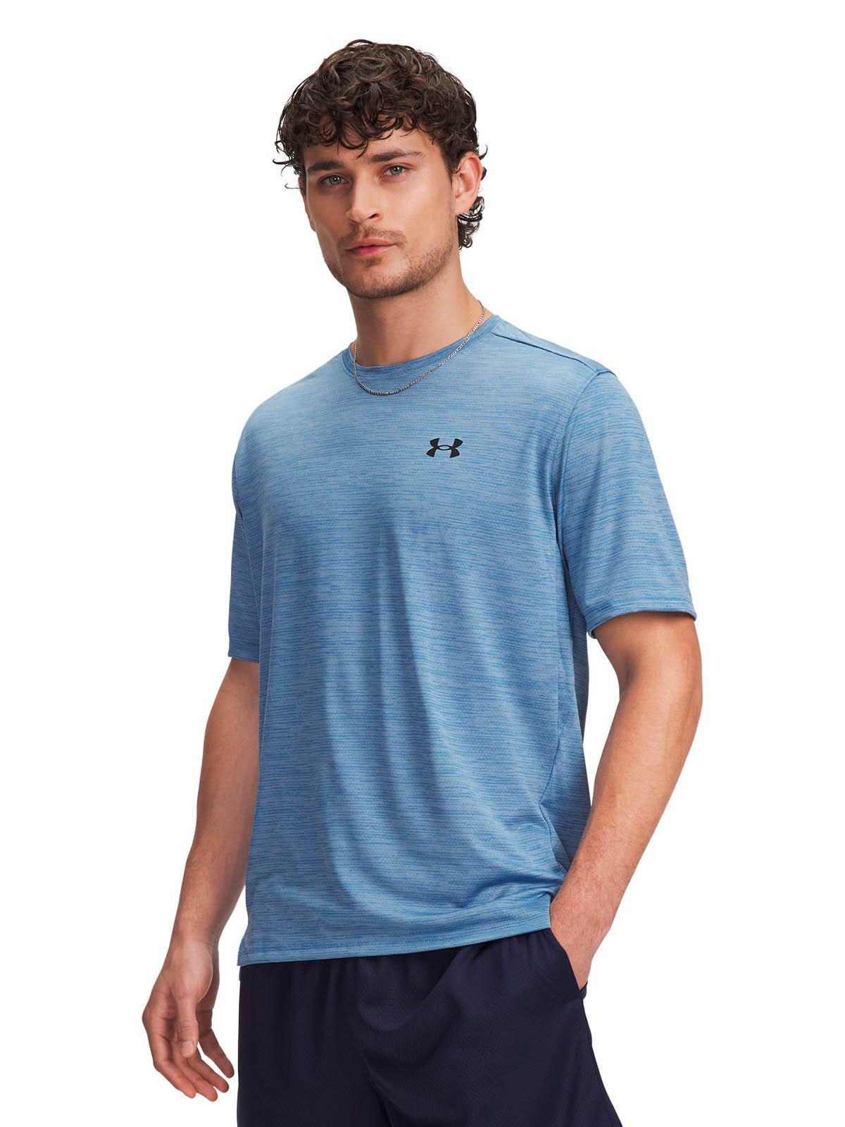 Polera Manga Corta Training para hombre Tech Vent azul  -0