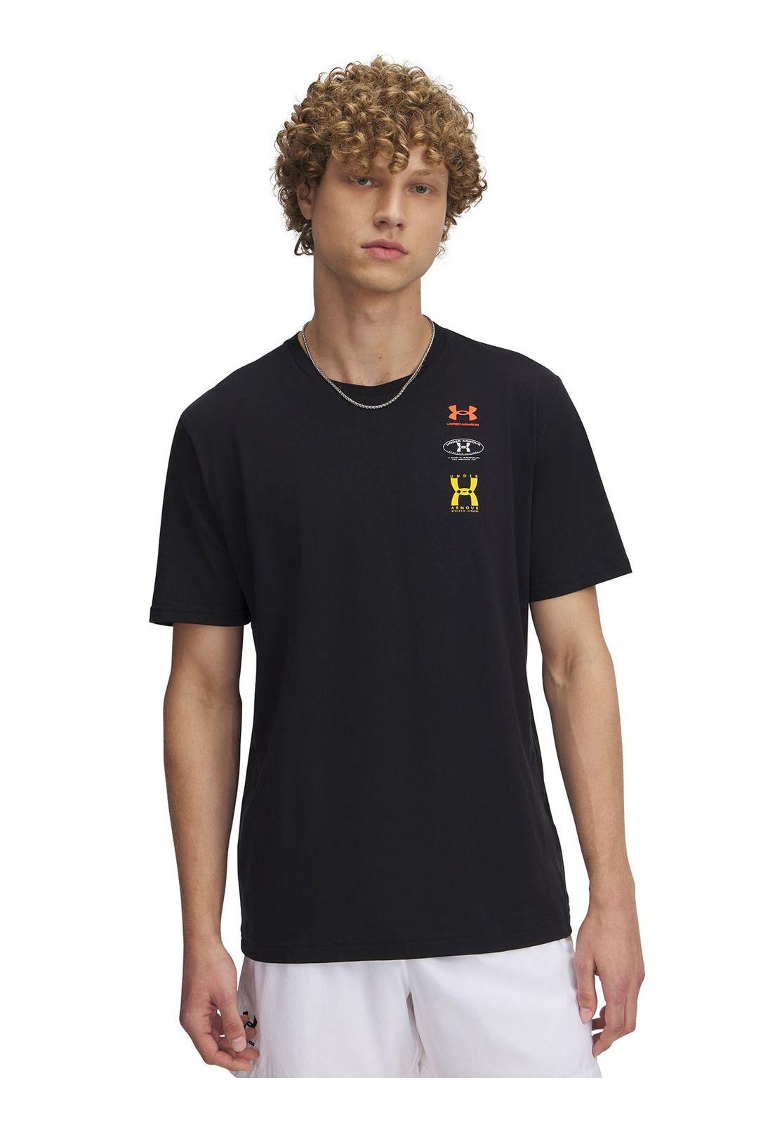 Polera Manga Corta Evol Negro Hombre-0