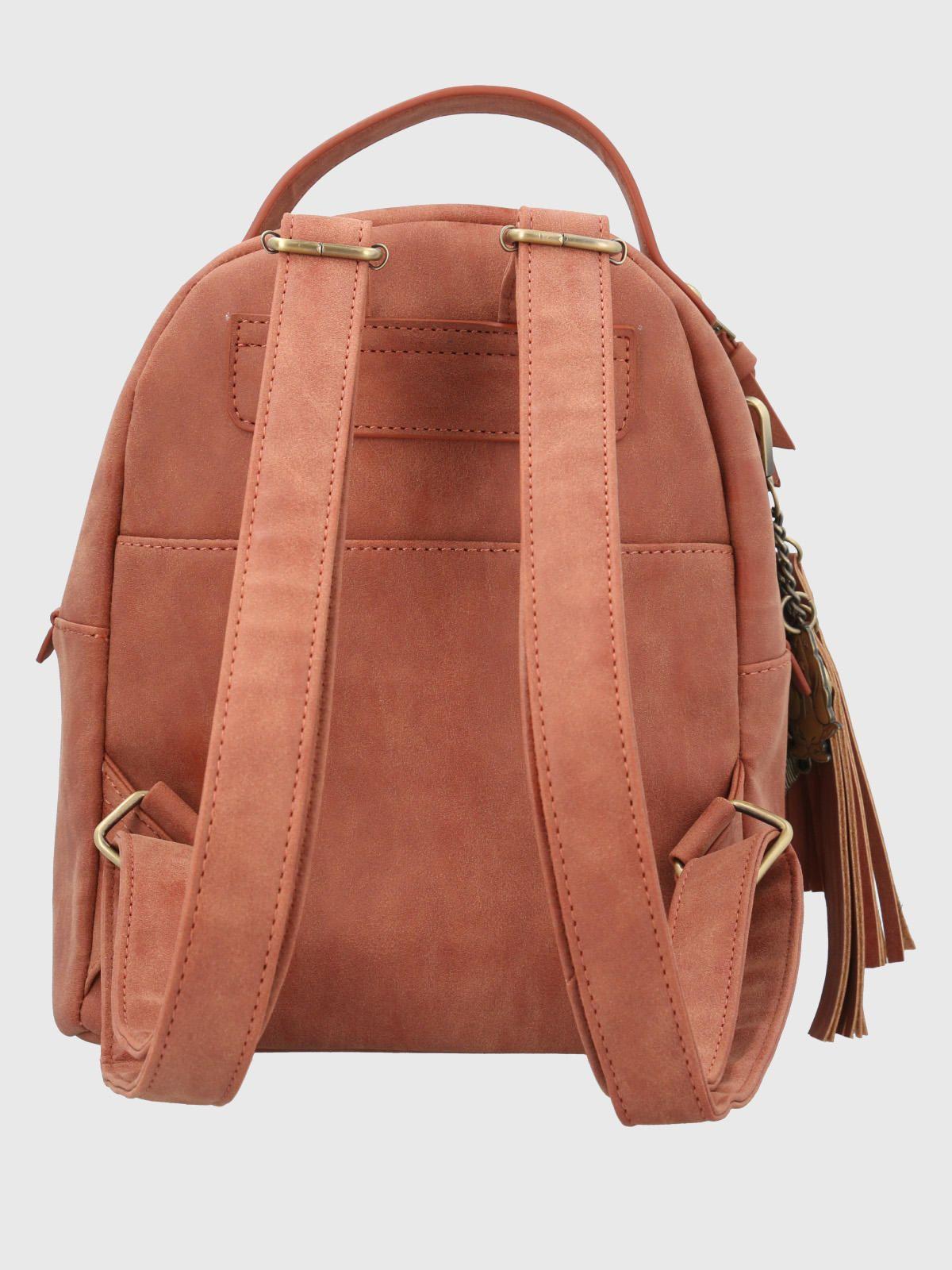 Mochila Ecocuero Mujer Daphne Naranjo-2