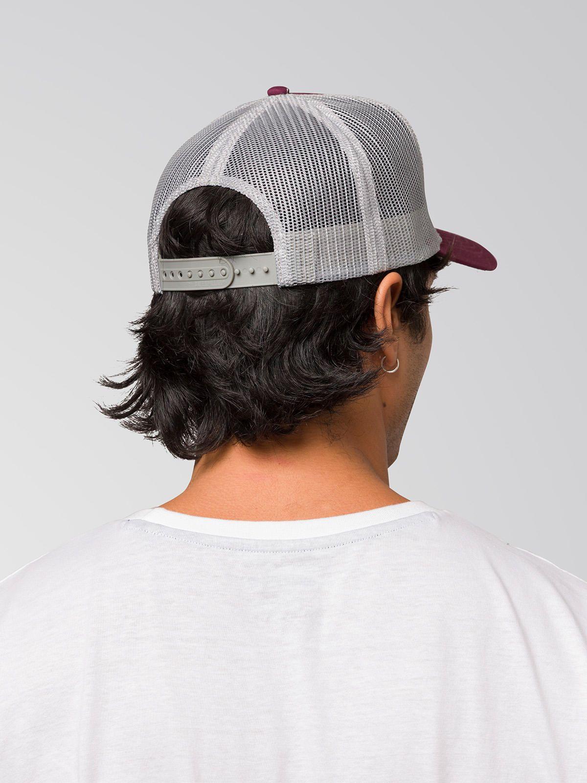 Jockey Hombre Trucker 2D Logo Hat Burdeo-3