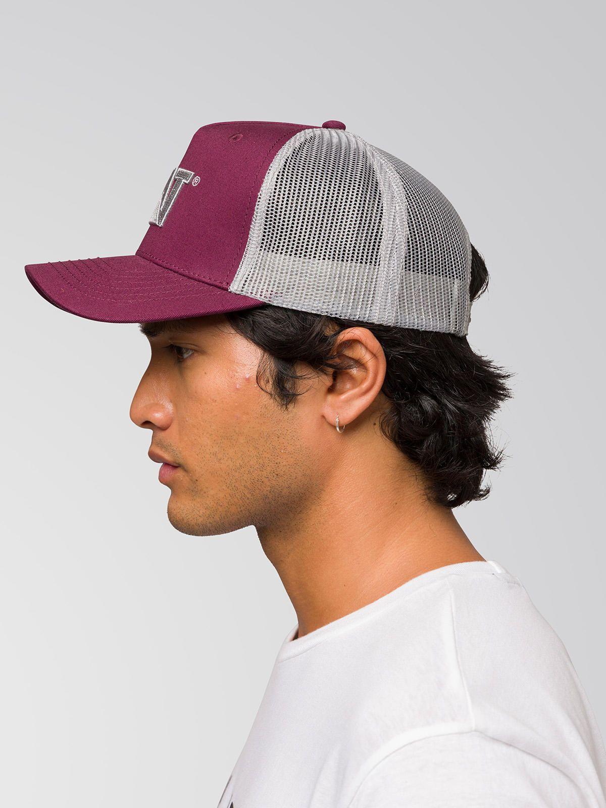 Jockey Hombre Trucker 2D Logo Hat Burdeo-2