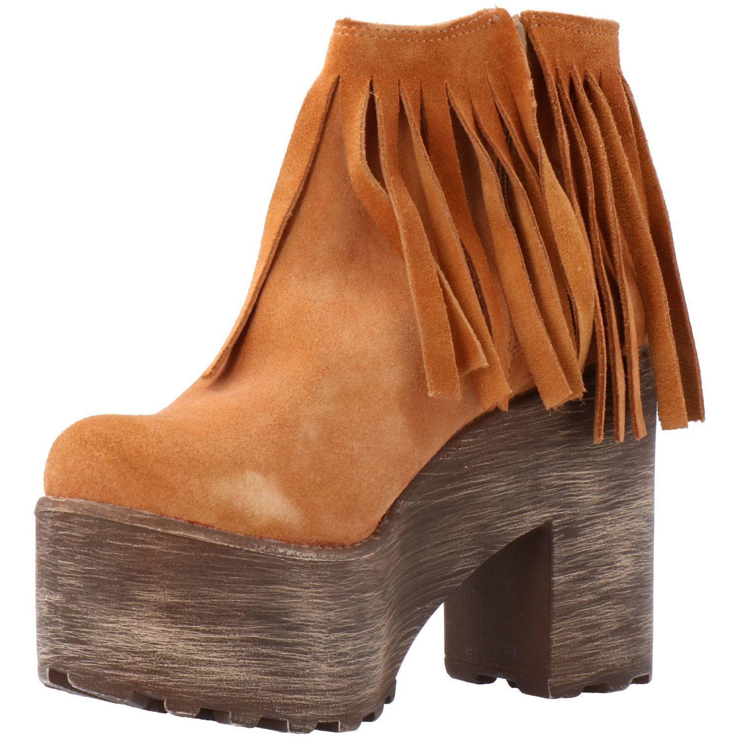 Botin Mujer Cuero Erika Camel-3