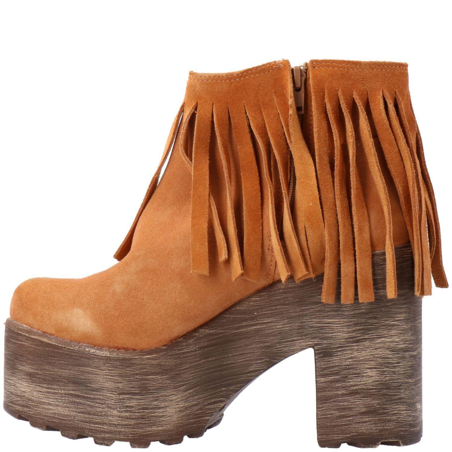 Botin Mujer Cuero Erika Camel-4