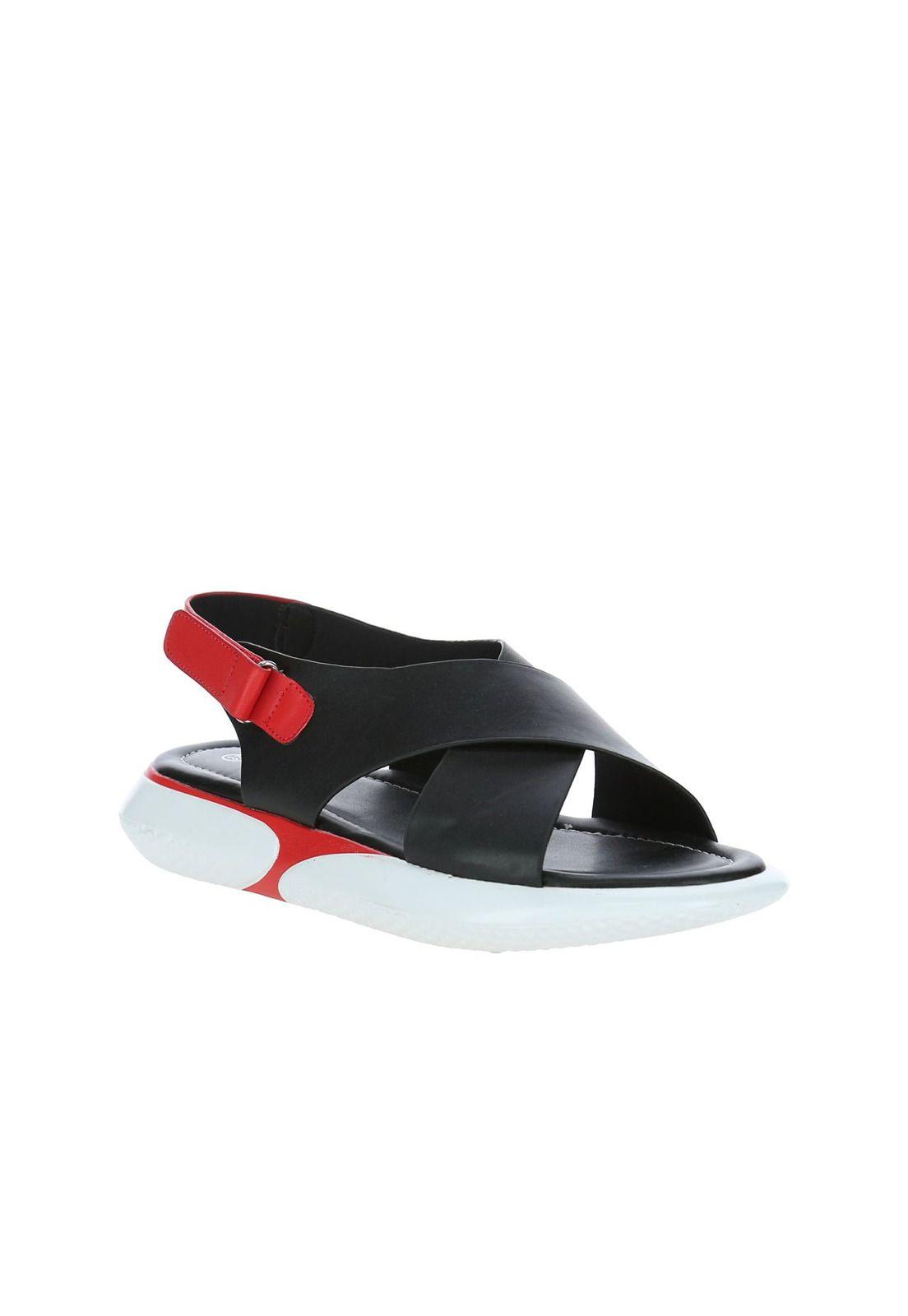 Sandalia Mujer Rouge Negro-1