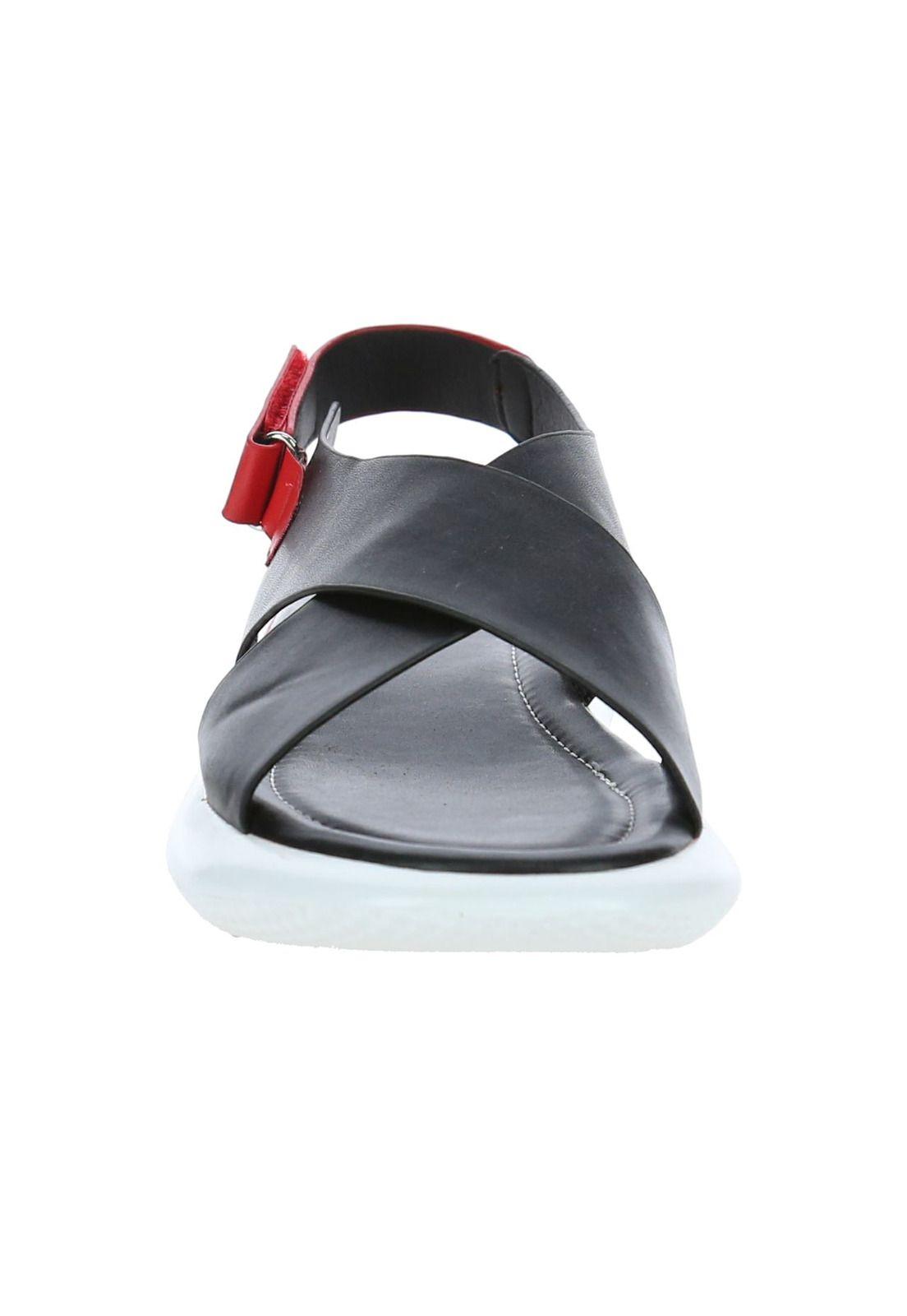 Sandalia Mujer Rouge Negro-2