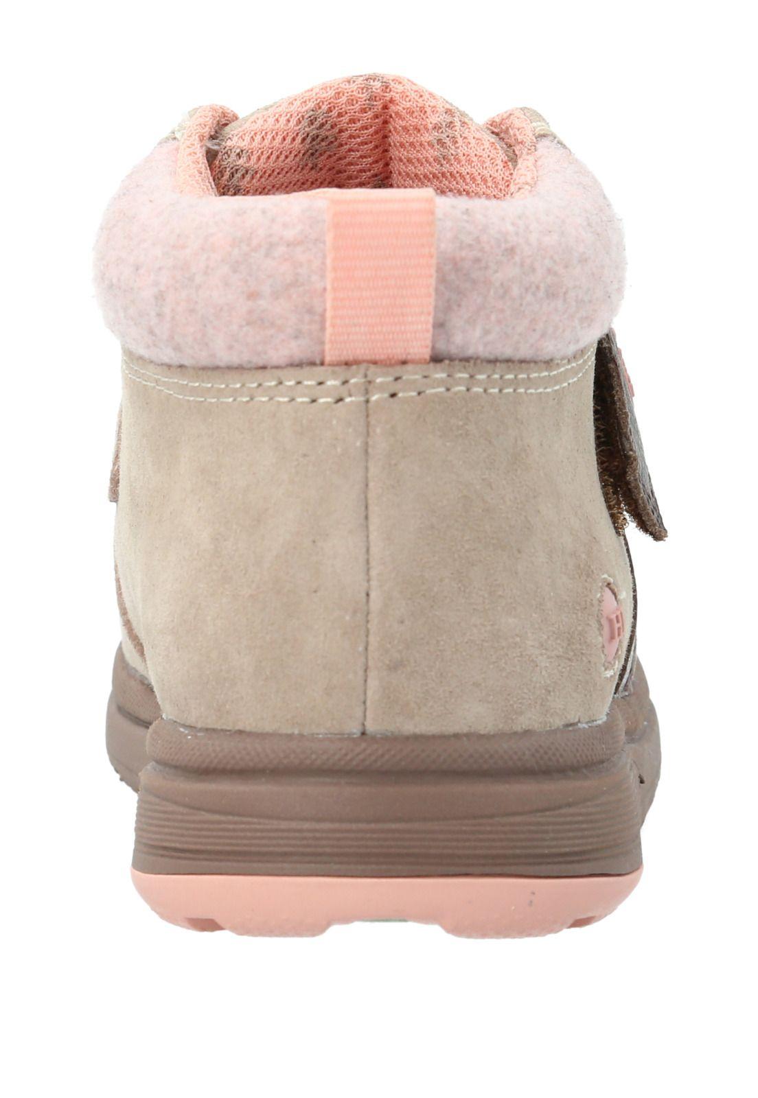 Botin Cuero Runney Niña Café-5