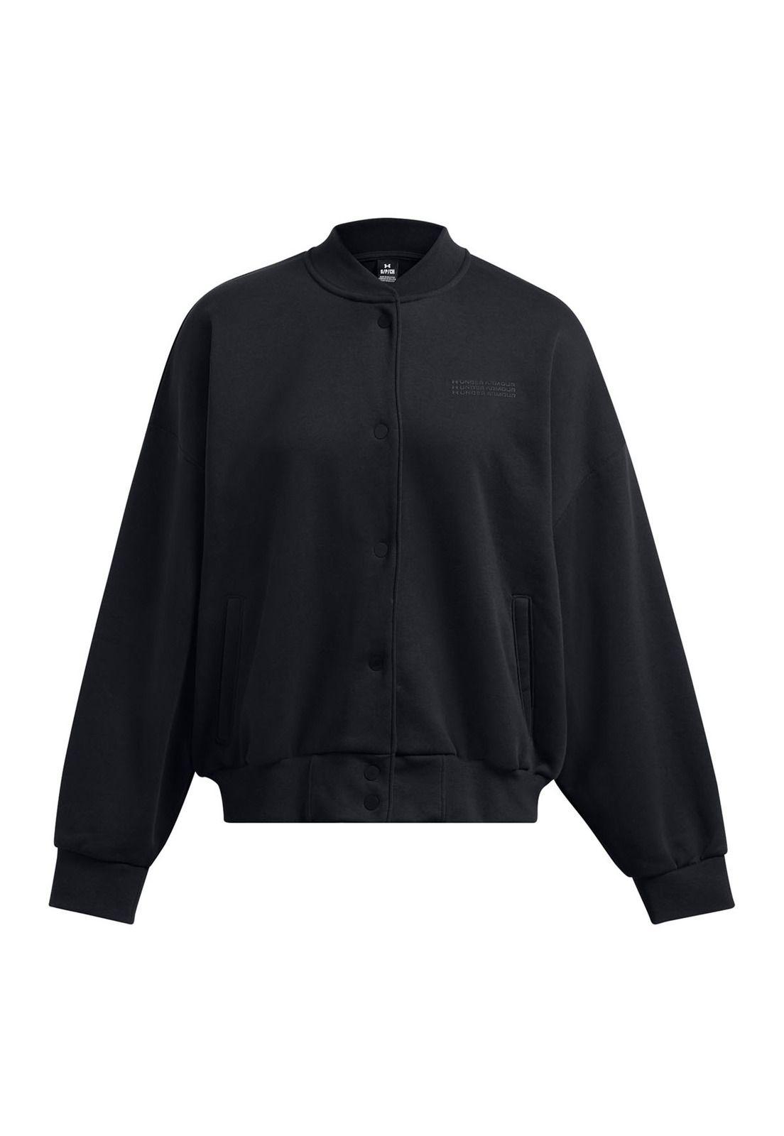 Chaqueta UA Icon Fleece para mujer Negro-0
