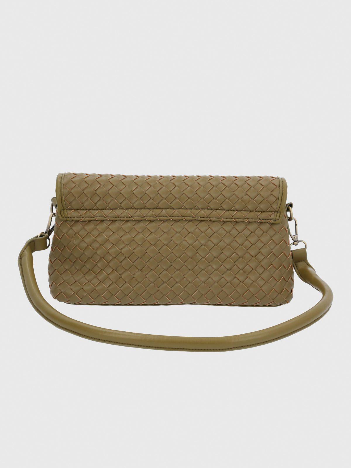 Cartera Ecocuero Mujer Brass Bag Verde-2