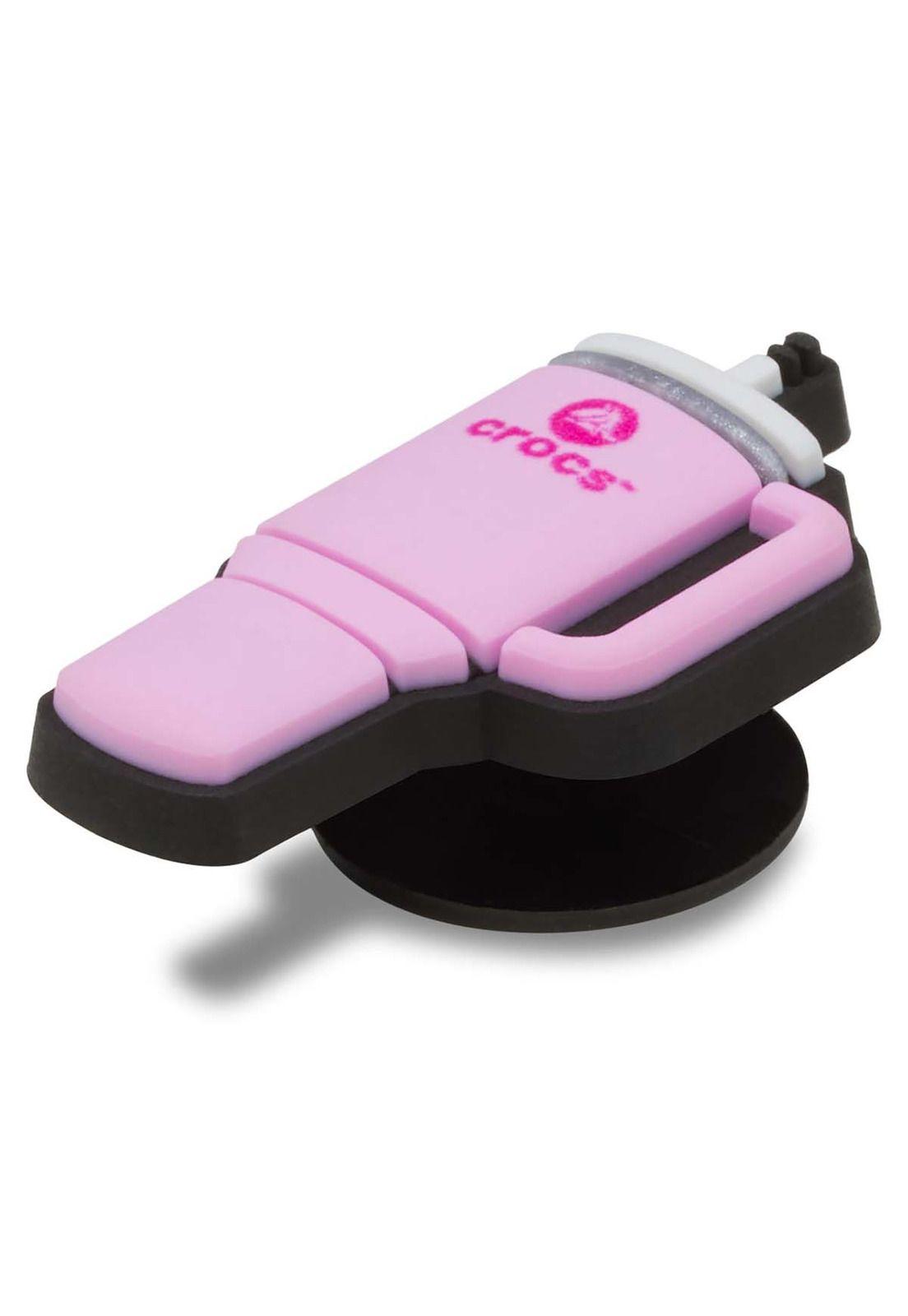 Jibbitz Crocs Botella De Agua Rosa Dorado-2