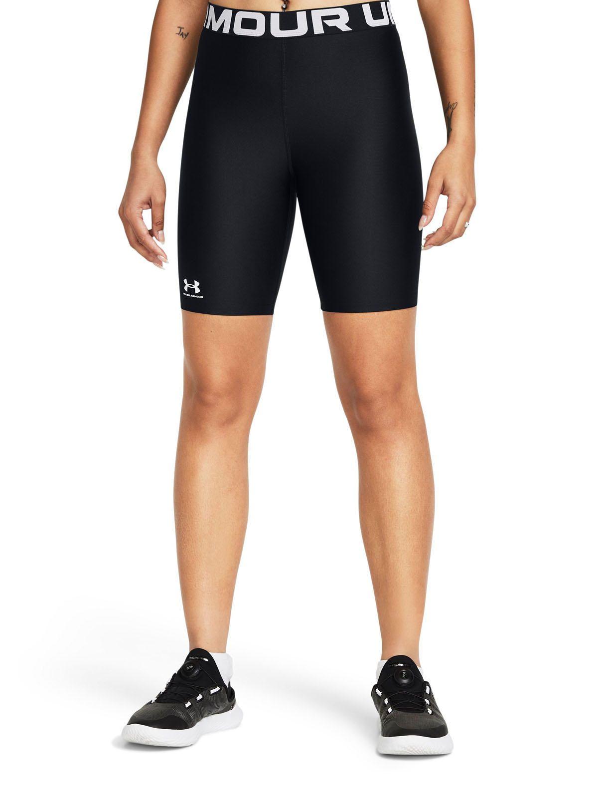 Shorts HeatGear® de 8" Negro para mujer-3