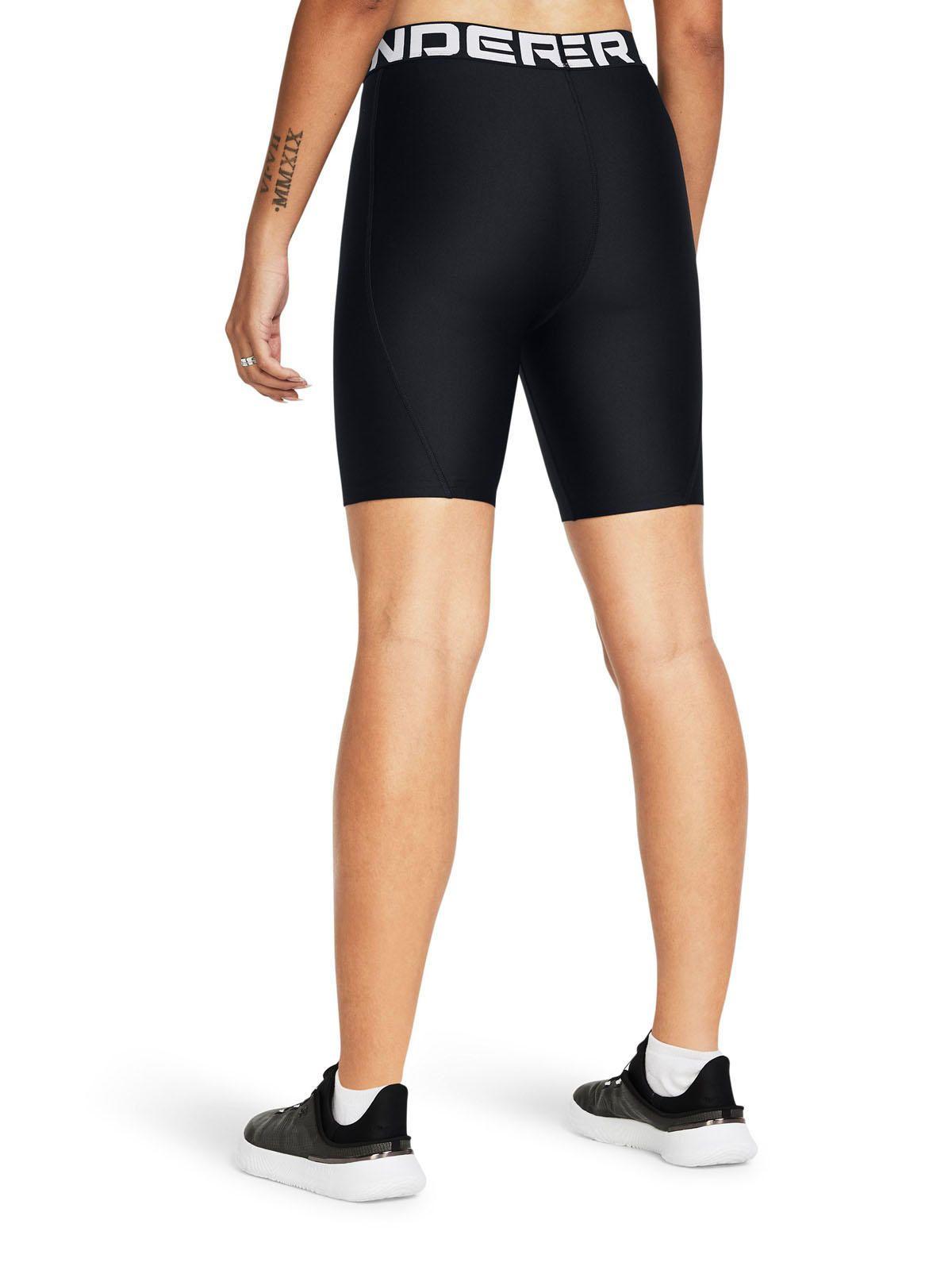 Shorts HeatGear® de 8" Negro para mujer-4
