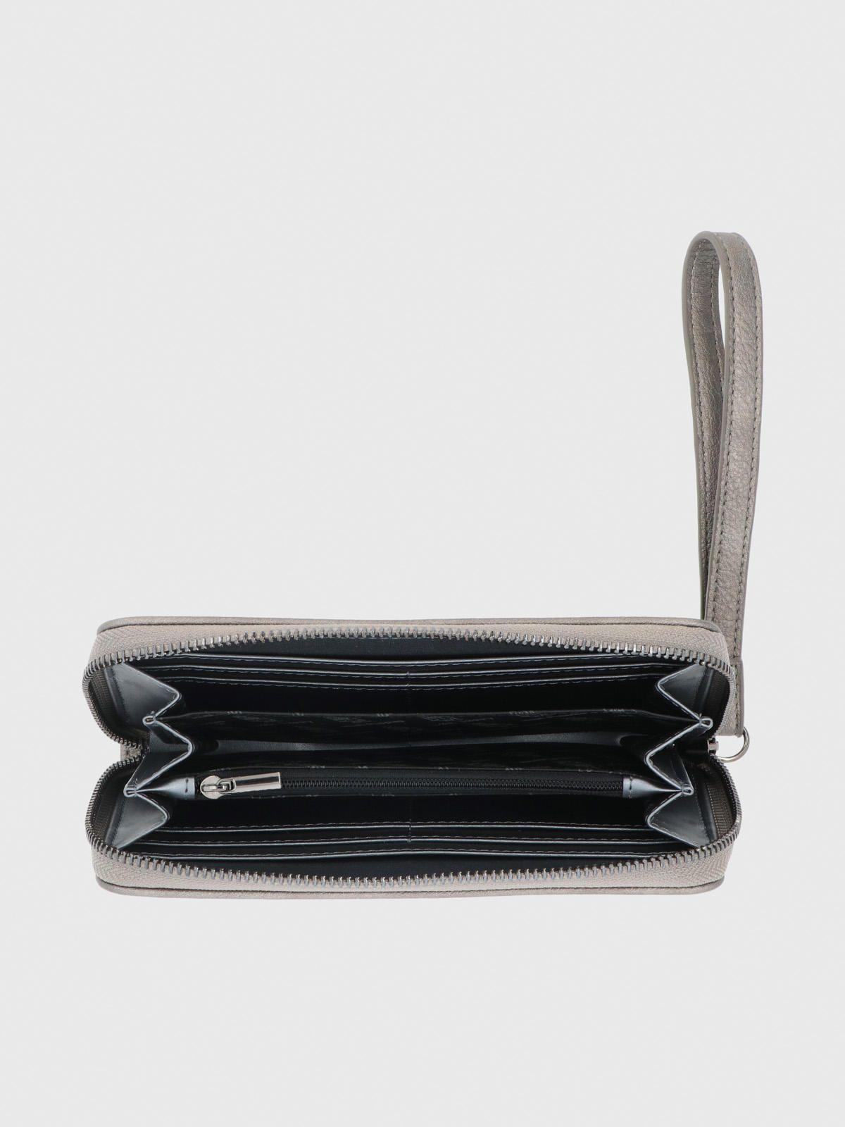 Billetera Mujer Metal Wallet Metalizado-2