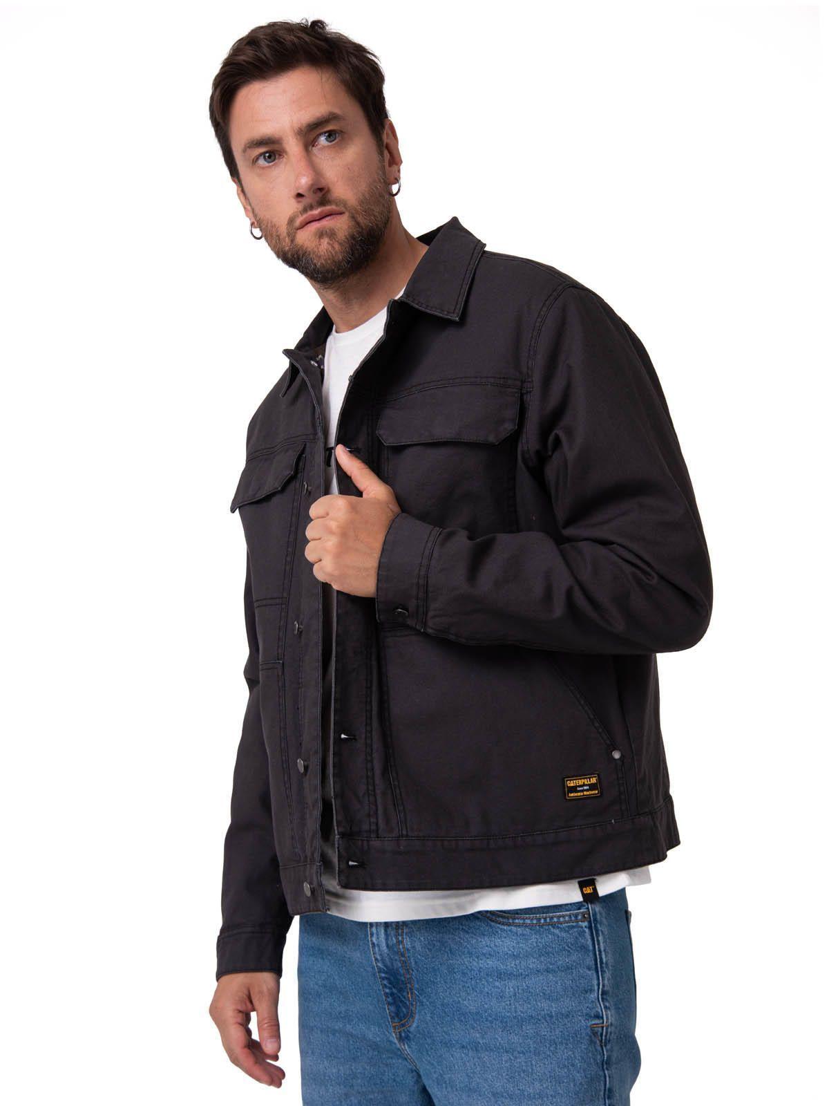 Chaqueta Hombre Canvas Flannel Negro-0