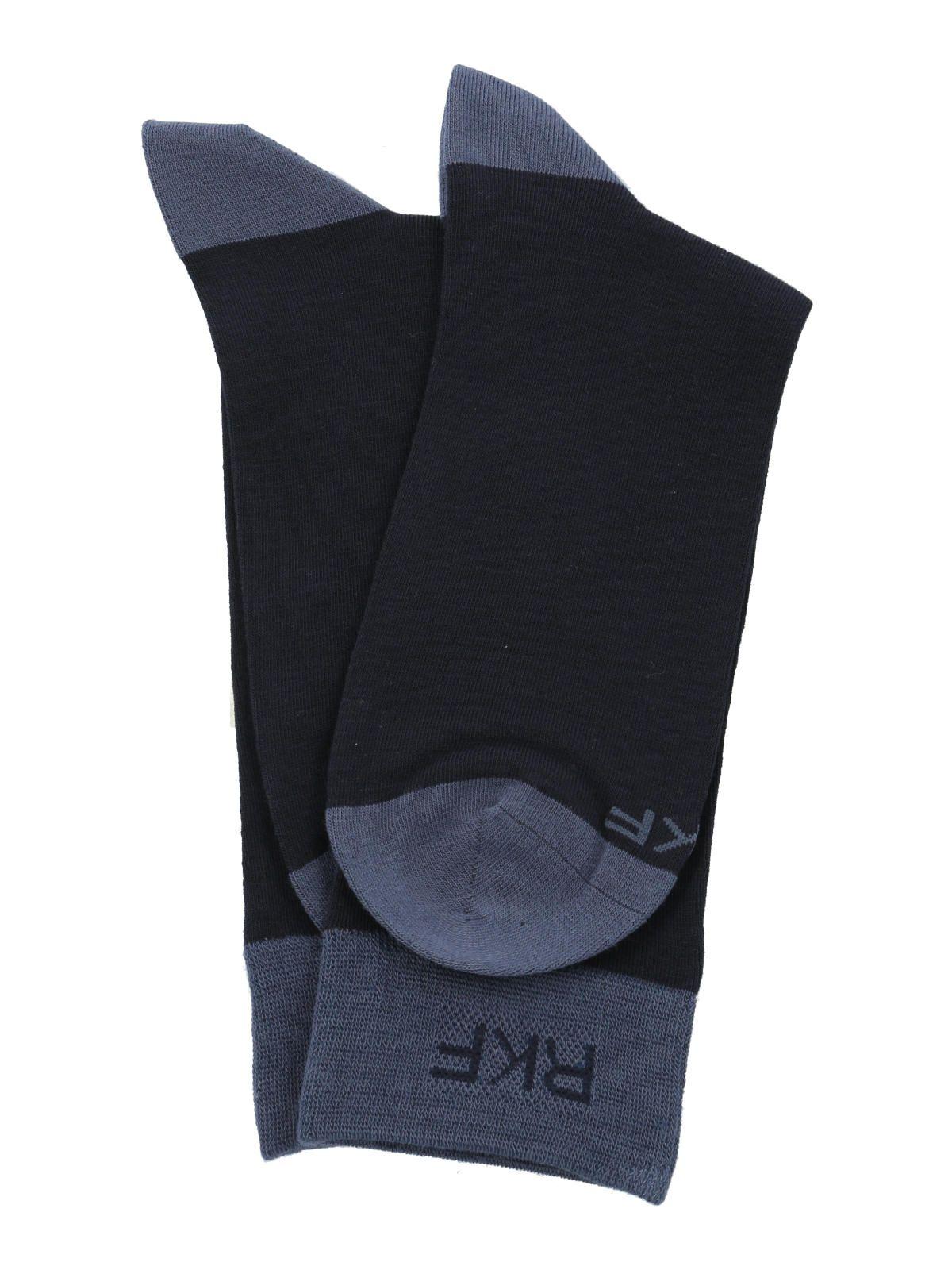 Calcetín Bambú Hombre C Plain Rkf Azul-2