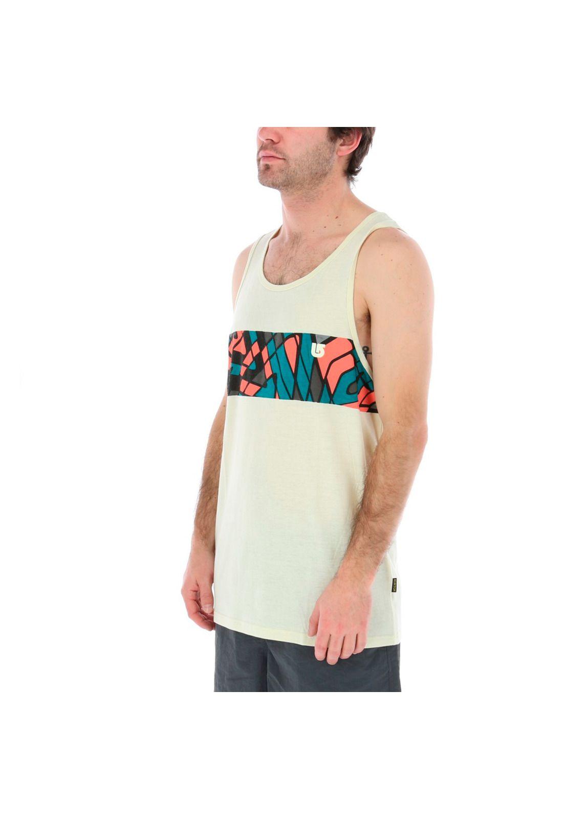 Polera sin Mangas Hombre Mosaic Color Tank-1