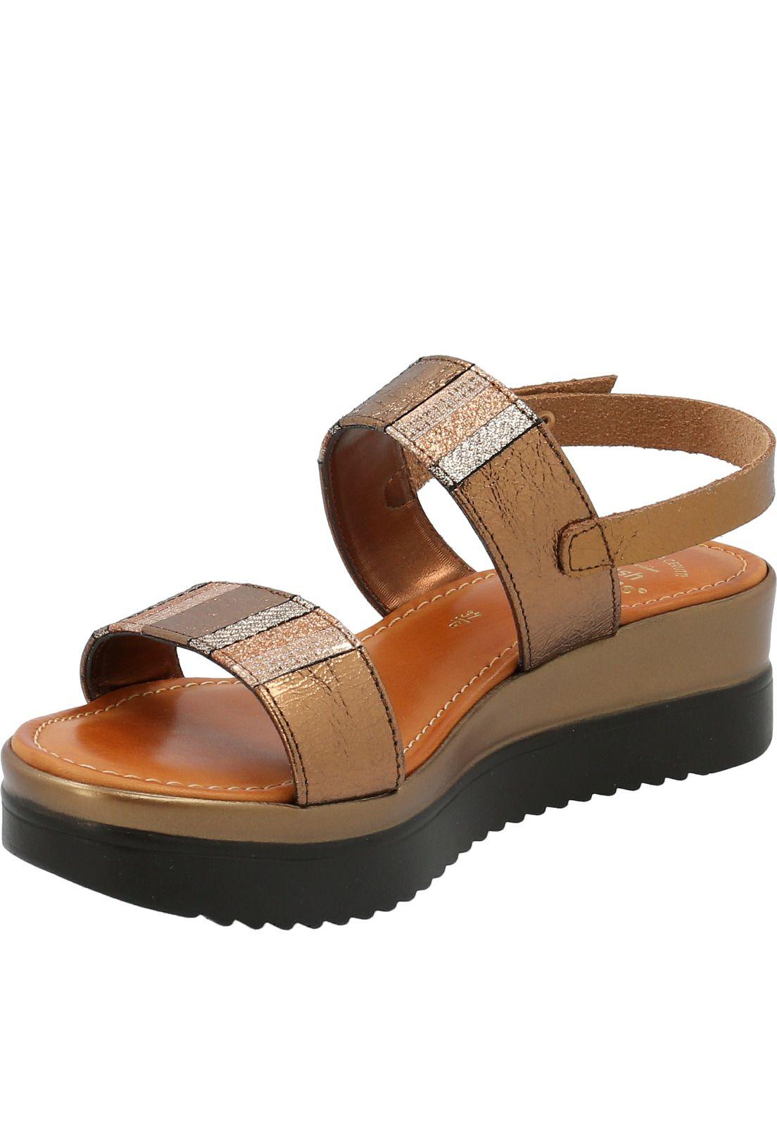 Sandalia Mujer Gia Café-3