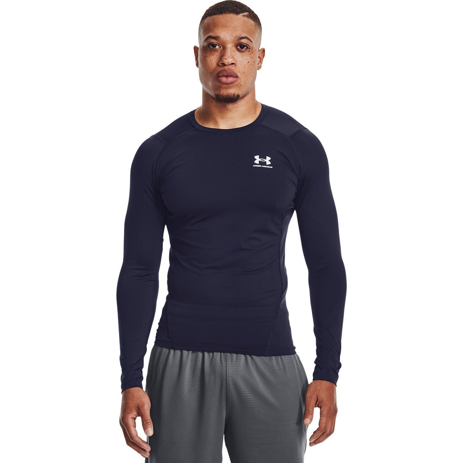 Polera M/L Hombre Ua Hg Armour Comp Azul-0