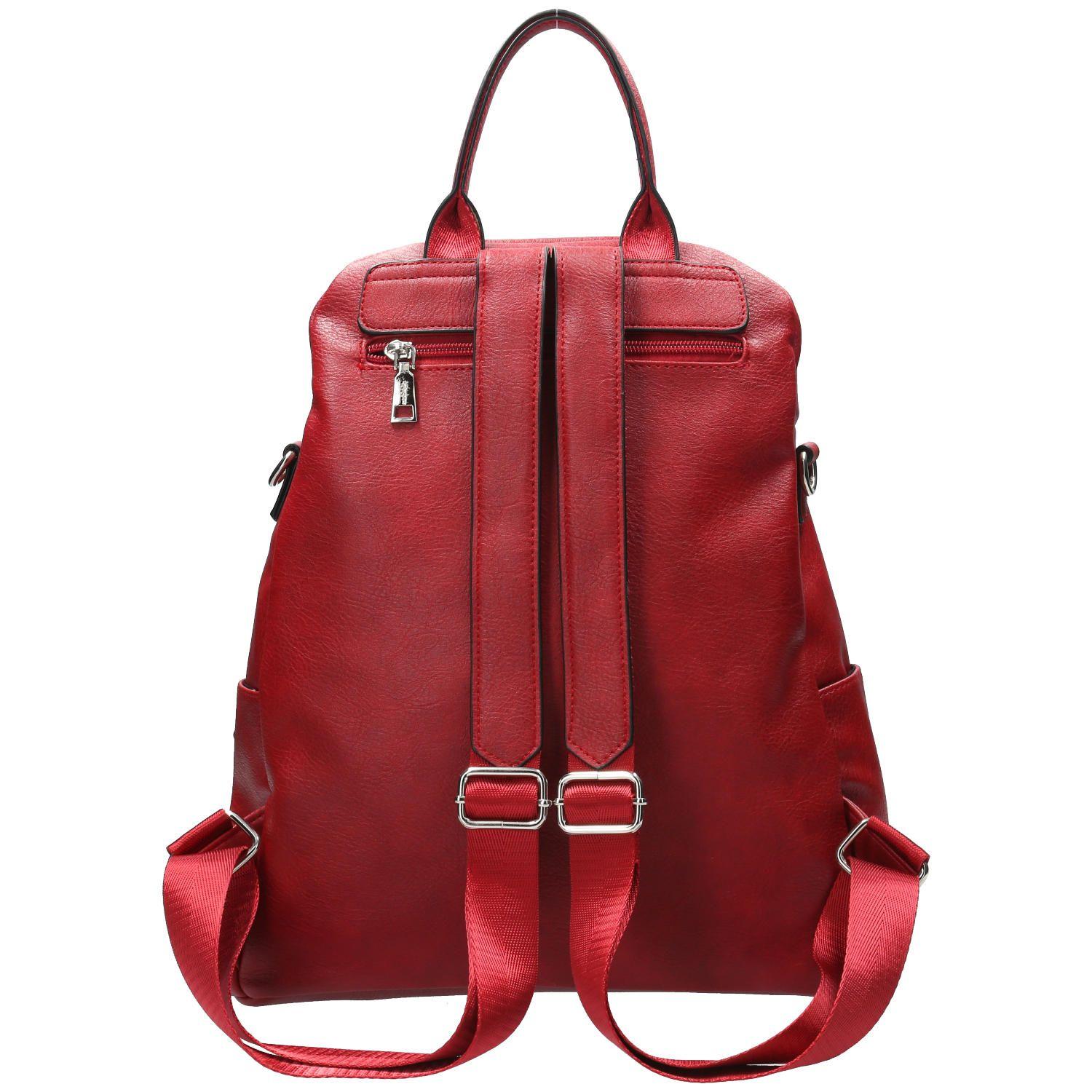 Mochila Convertible Mujer Amaze Rojo-2