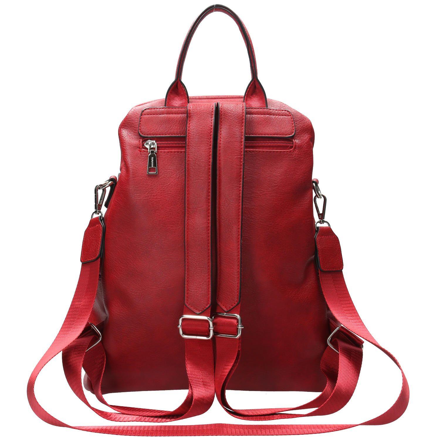 Mochila Convertible Mujer Amaze Rojo-4