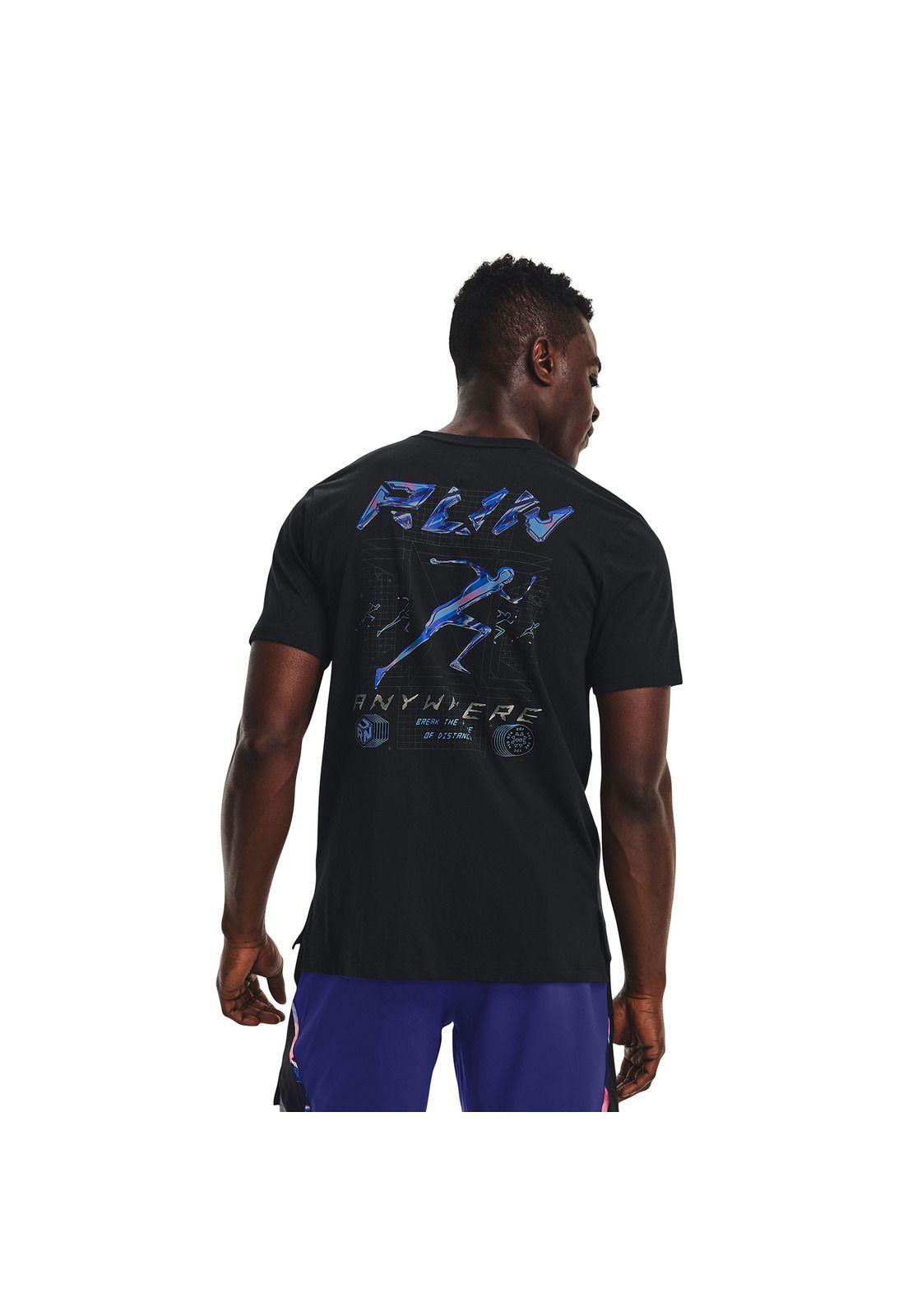 Polera UA Run Anywhere Negro para hombre-3
