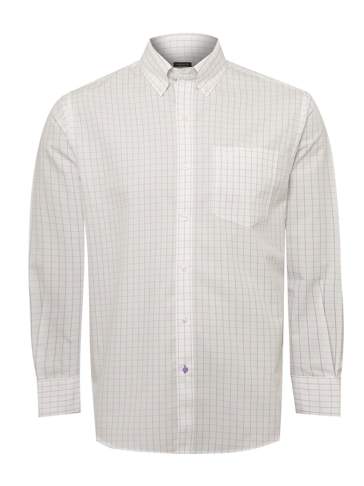 Camisa Cuello Button-Down Hombre WF Morado-1