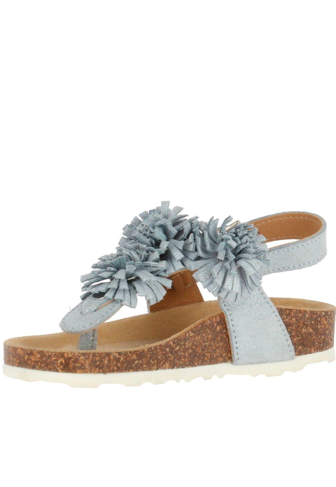 Sandalia Cuero Forte Azul-1