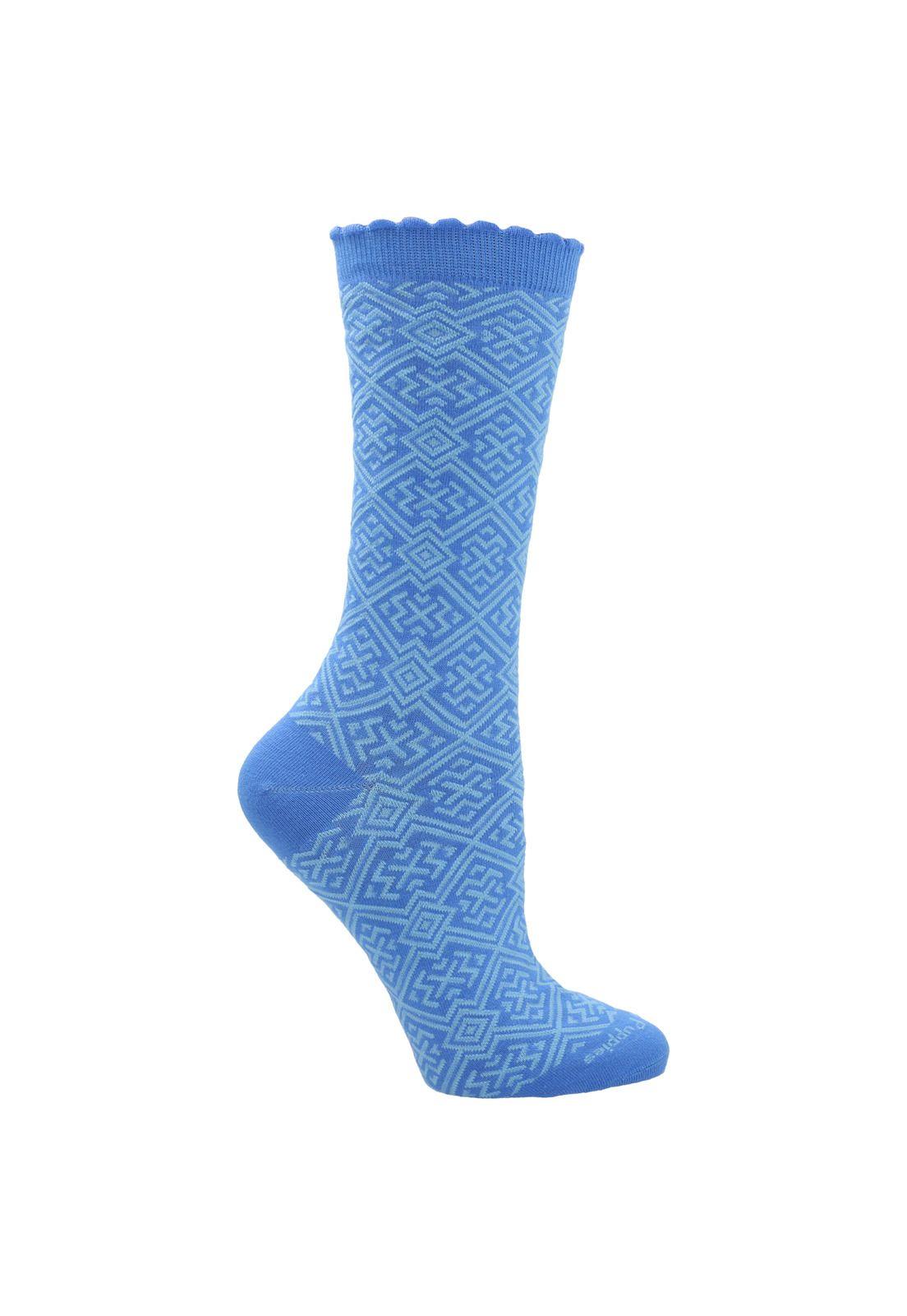 Calcetín Algodón Mujer St Design Azul-0