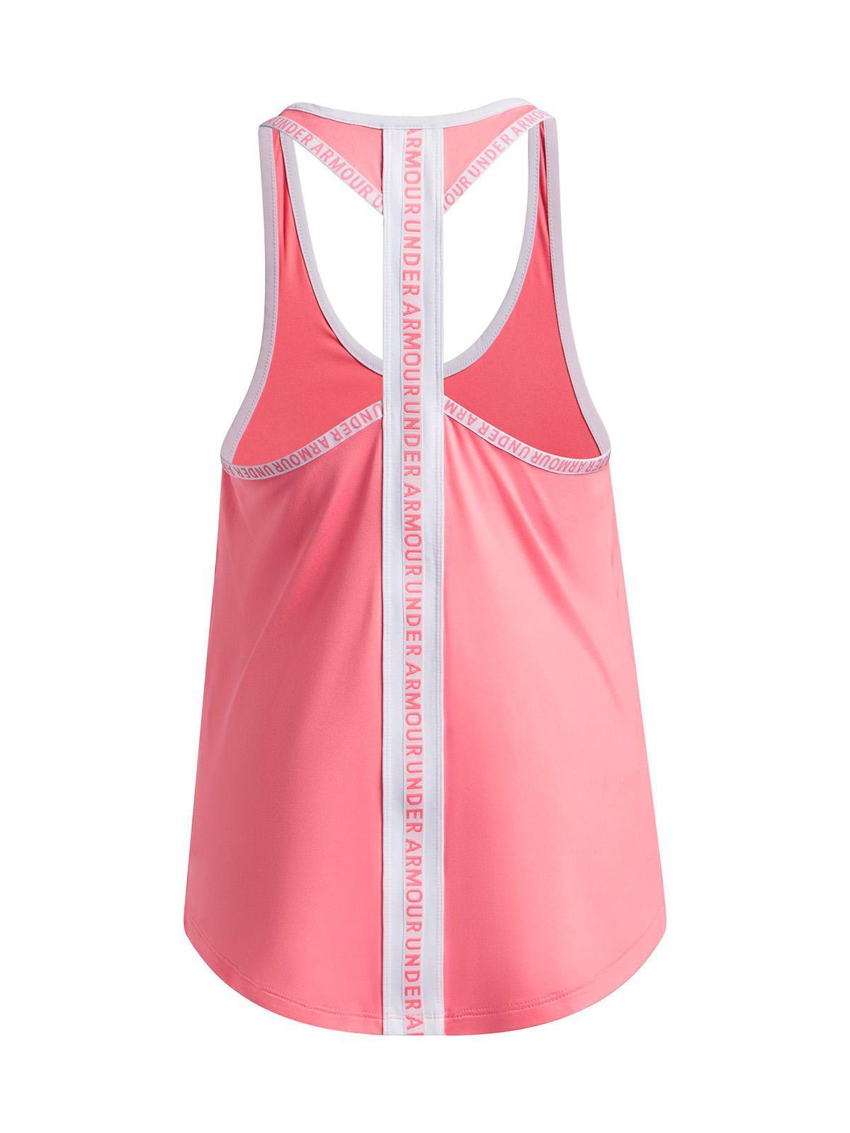 Polera S/M UA Knockout Rosado Niña-1