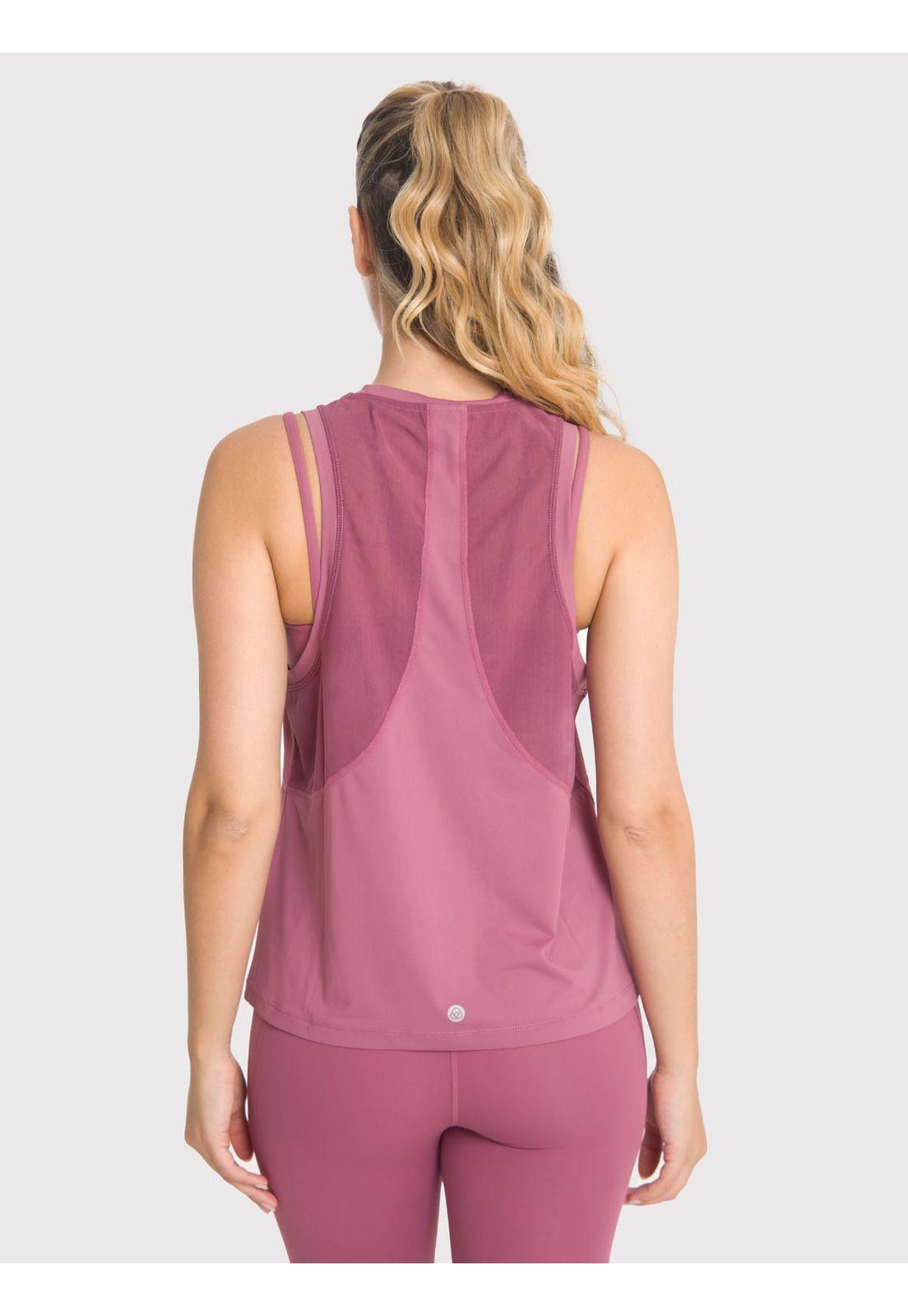 Polera deportiva Mujer Vest Shelly Rosada-0