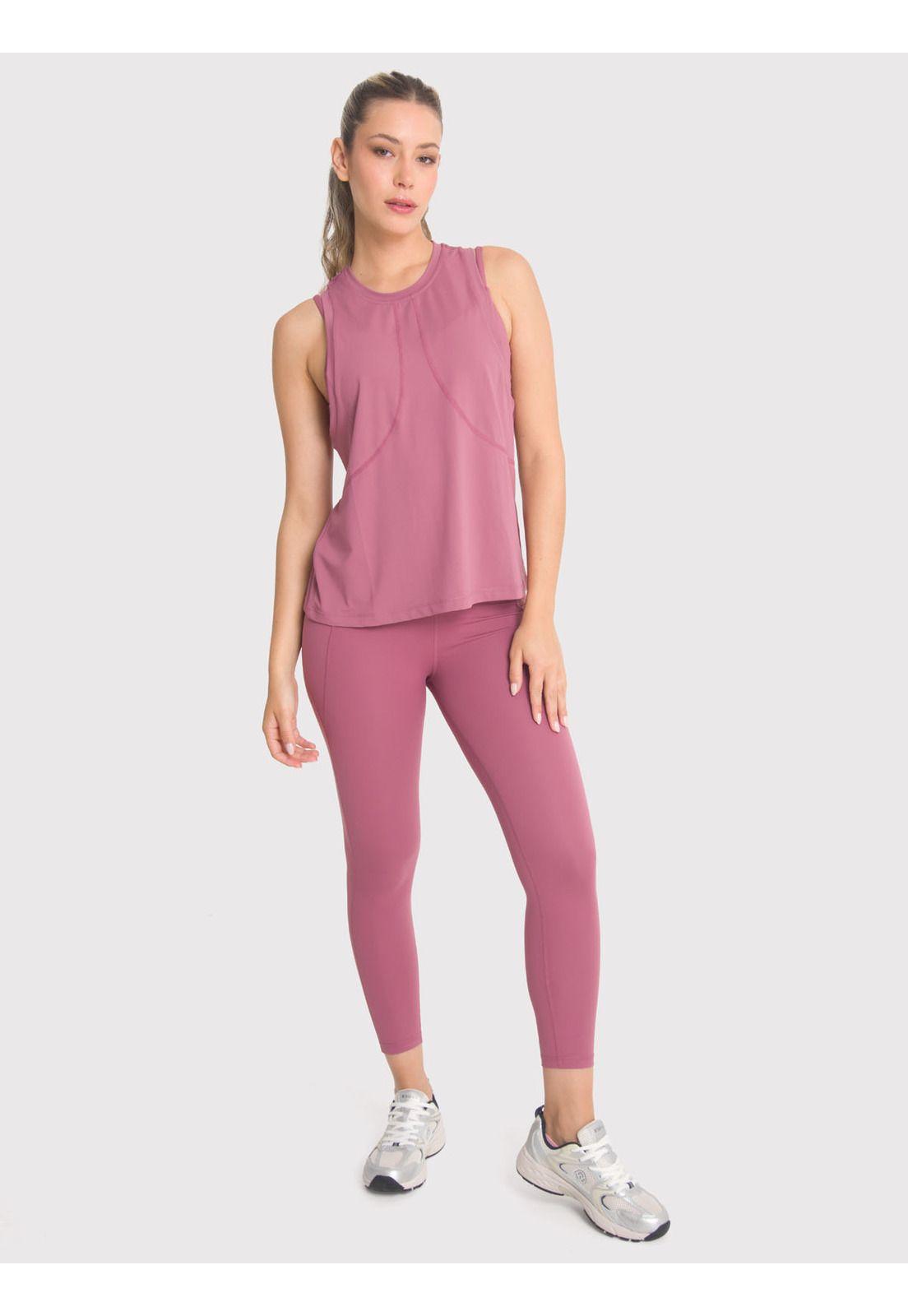 Polera deportiva Mujer Vest Shelly Rosada-1