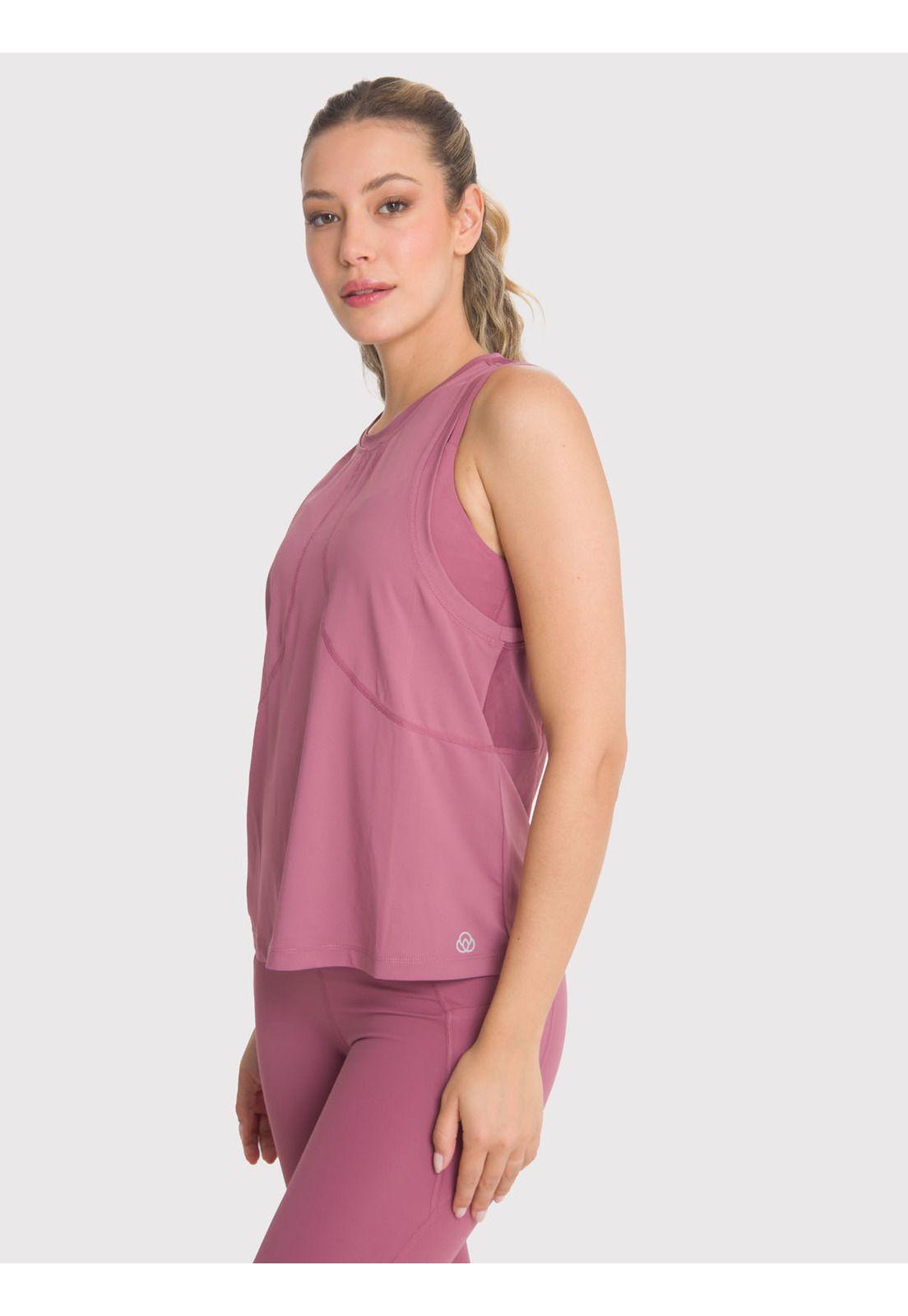Polera deportiva Mujer Vest Shelly Rosada-4
