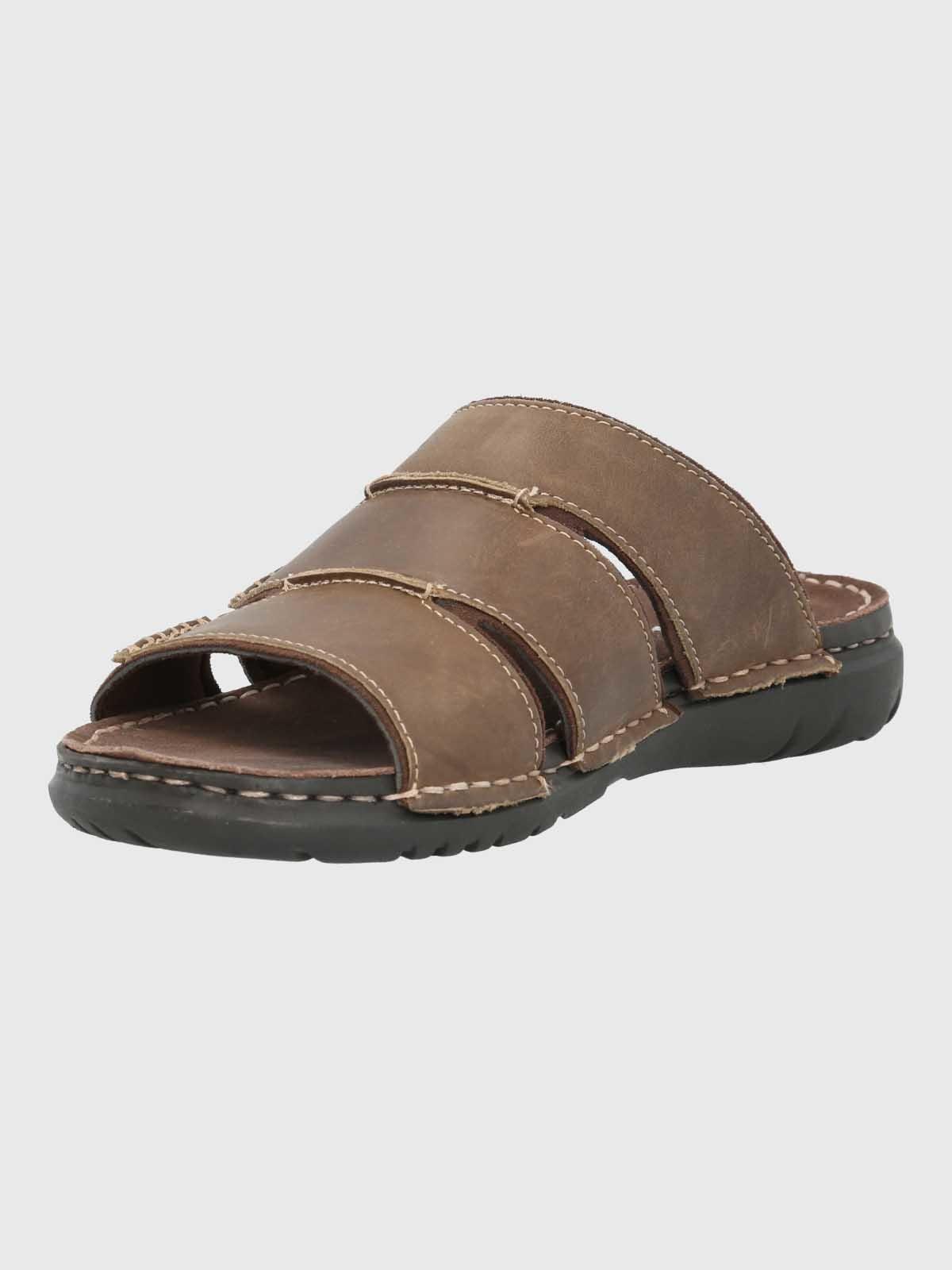 Sandalia Cuero Hombre Samui Café-4