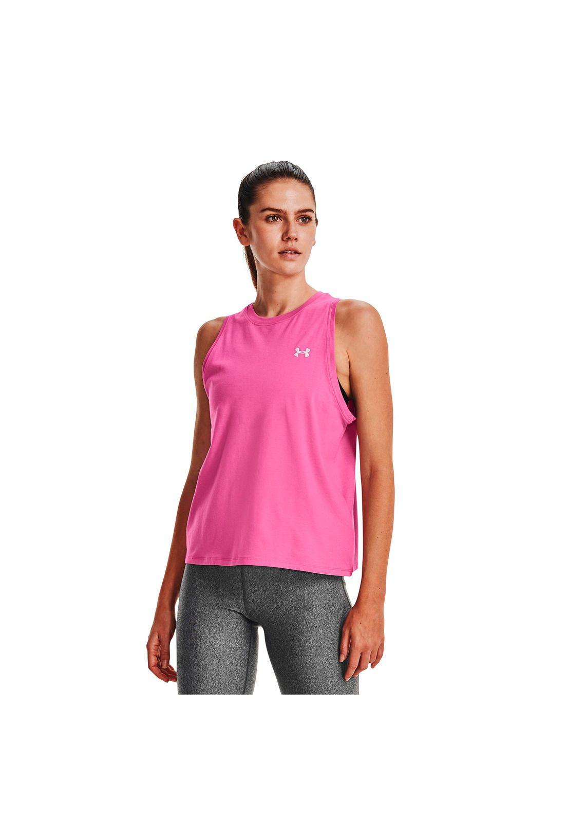 Polera S/M Train Essential Stretch Fucsia Mujer-0