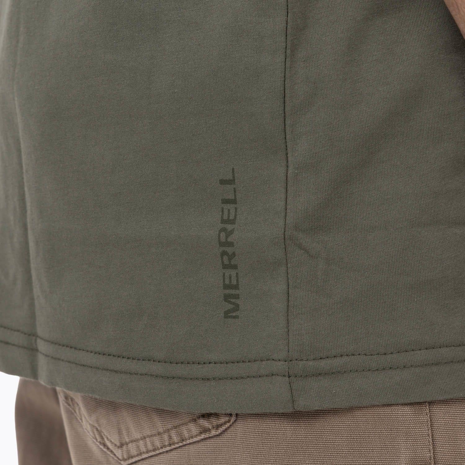 Polera Manga Corta Hombre Logo Tee Verde-5