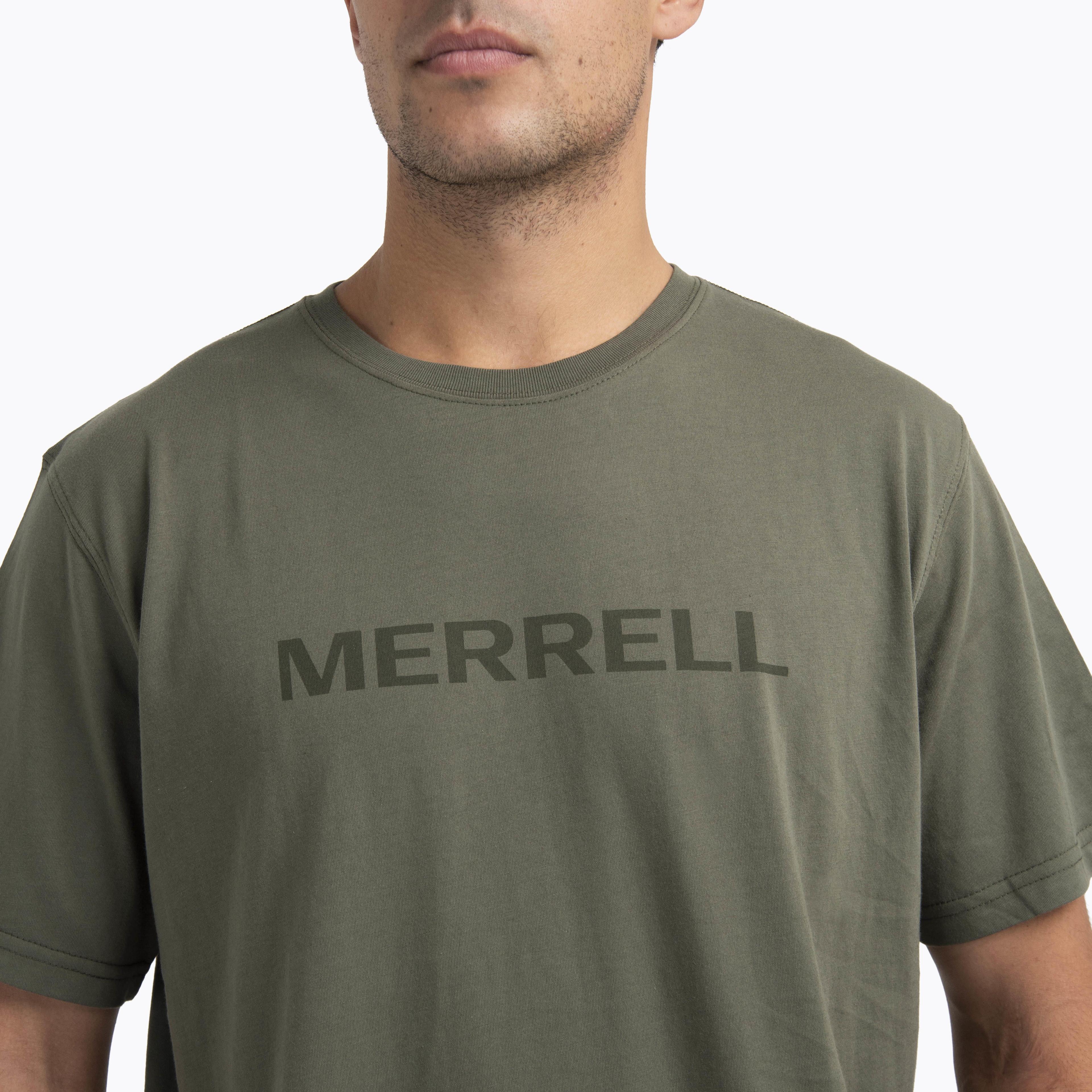 Polera Manga Corta Hombre Logo Tee Verde-4