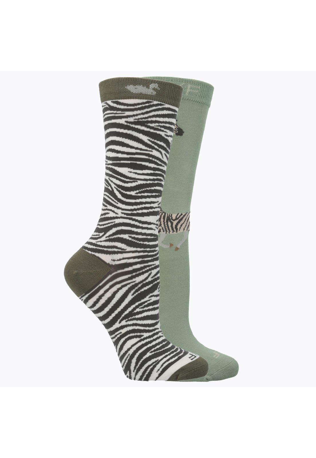 Calcetín Bambú Mujer Pack Zebra MultiColor-0