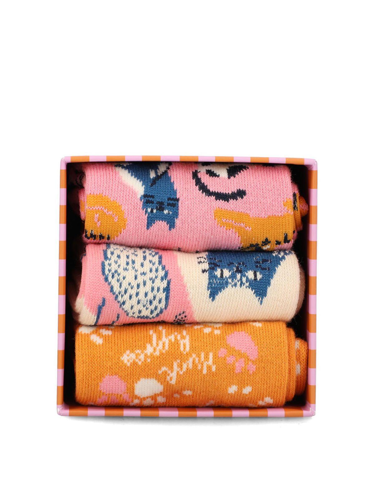 Pack 3 Calcetines Algodón Niña Pack Gift Dream Rosado-2