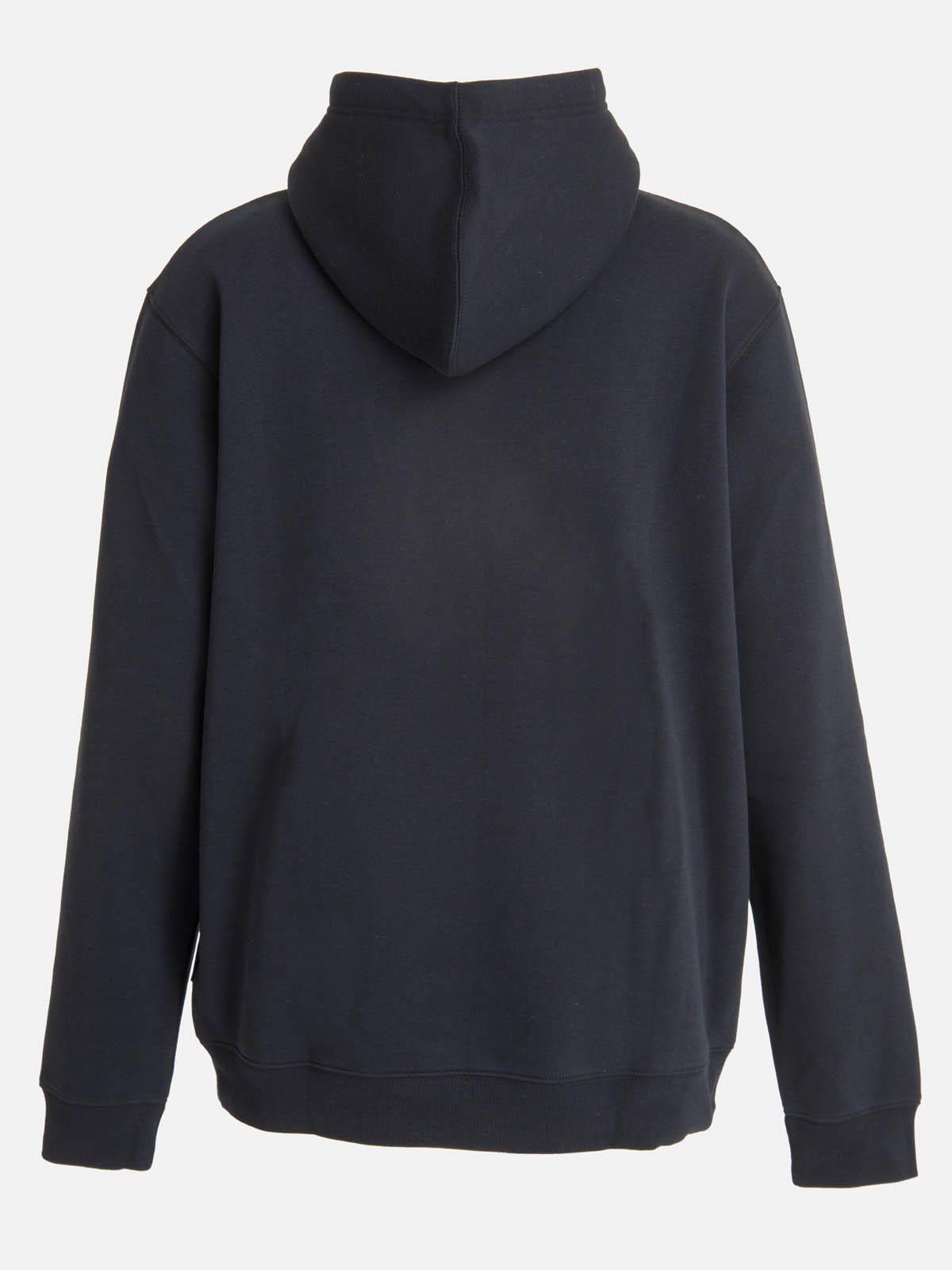 Polerón Hombre College Hoodie Negro-7
