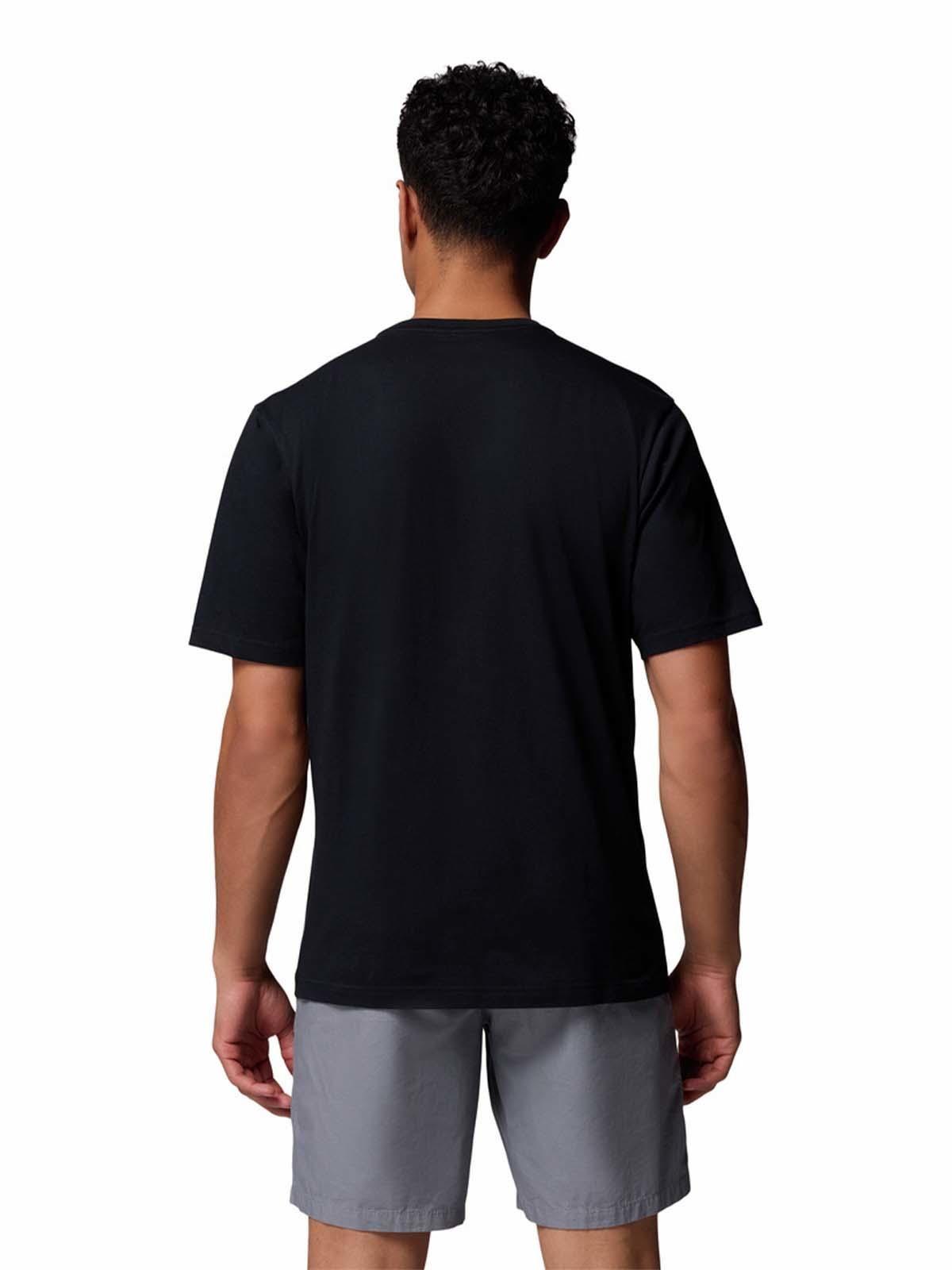 Polera M/C Hombre CSC Basic Logo Negro Columbia-4