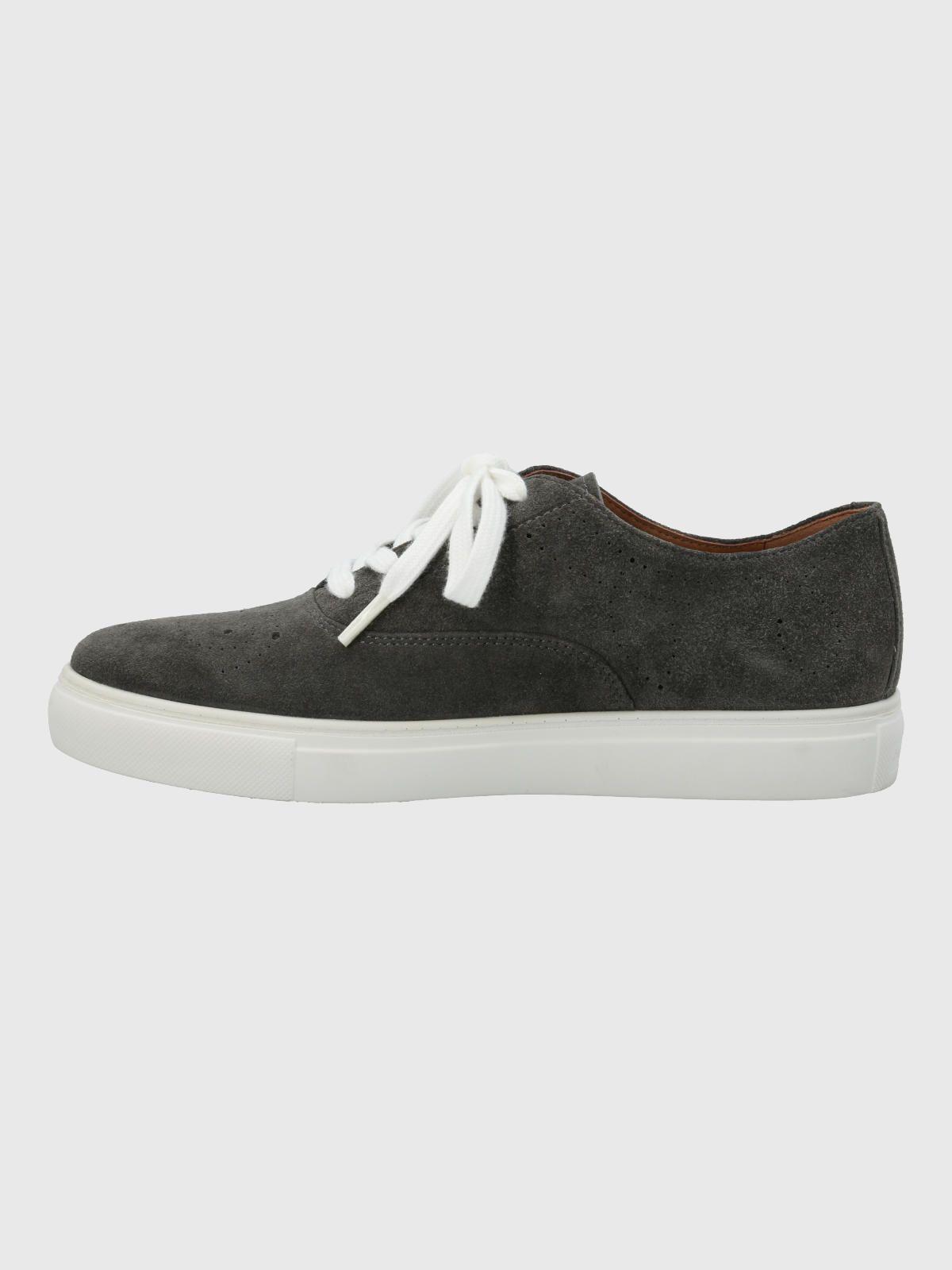 Zapatilla Cuero Mujer Wenx Gris-5