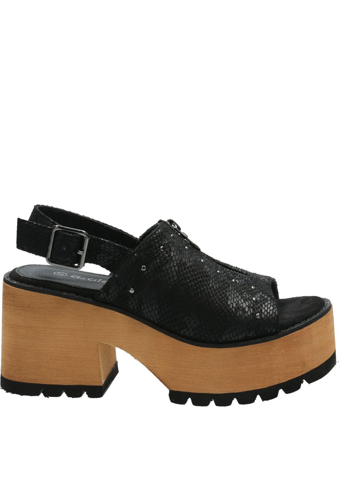 Sandalia Mujer Calm Negro-3