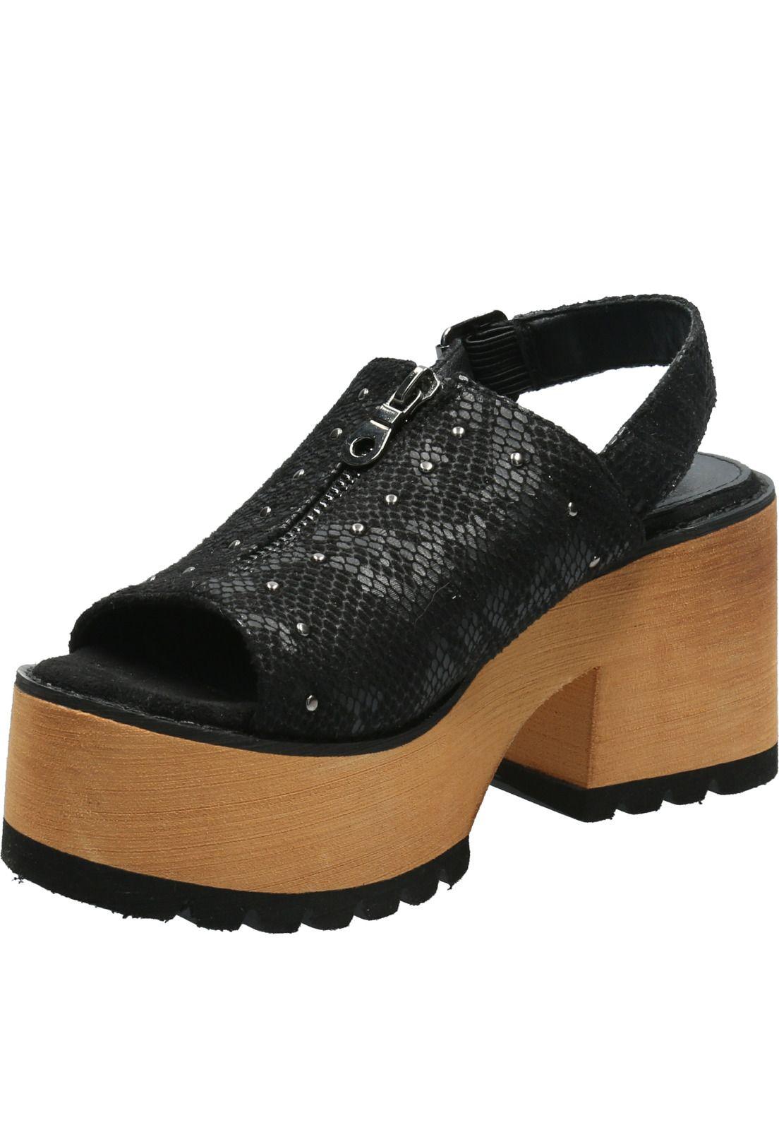 Sandalia Mujer Calm Negro-5