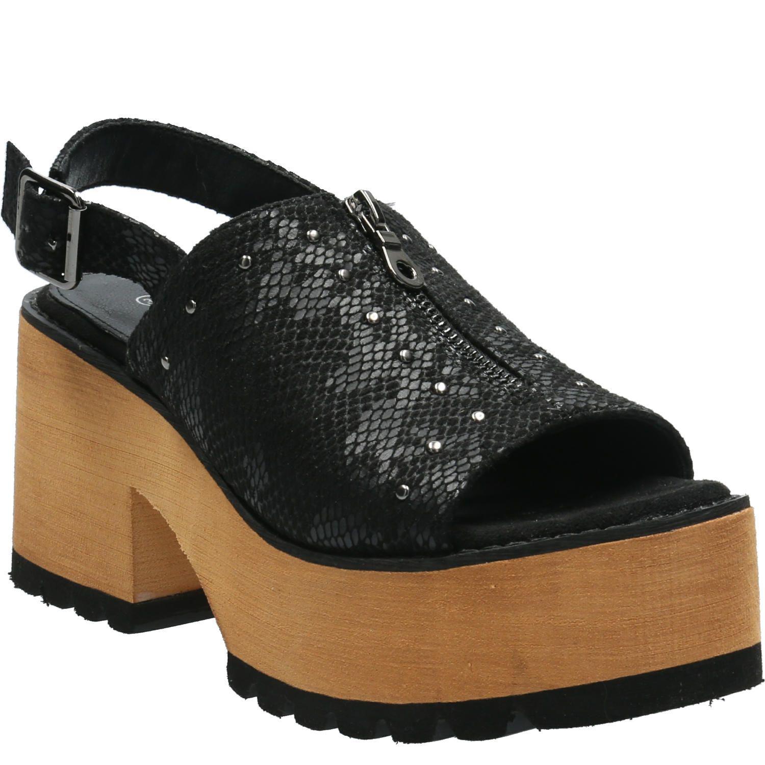 Sandalia Mujer Calm Negro-0